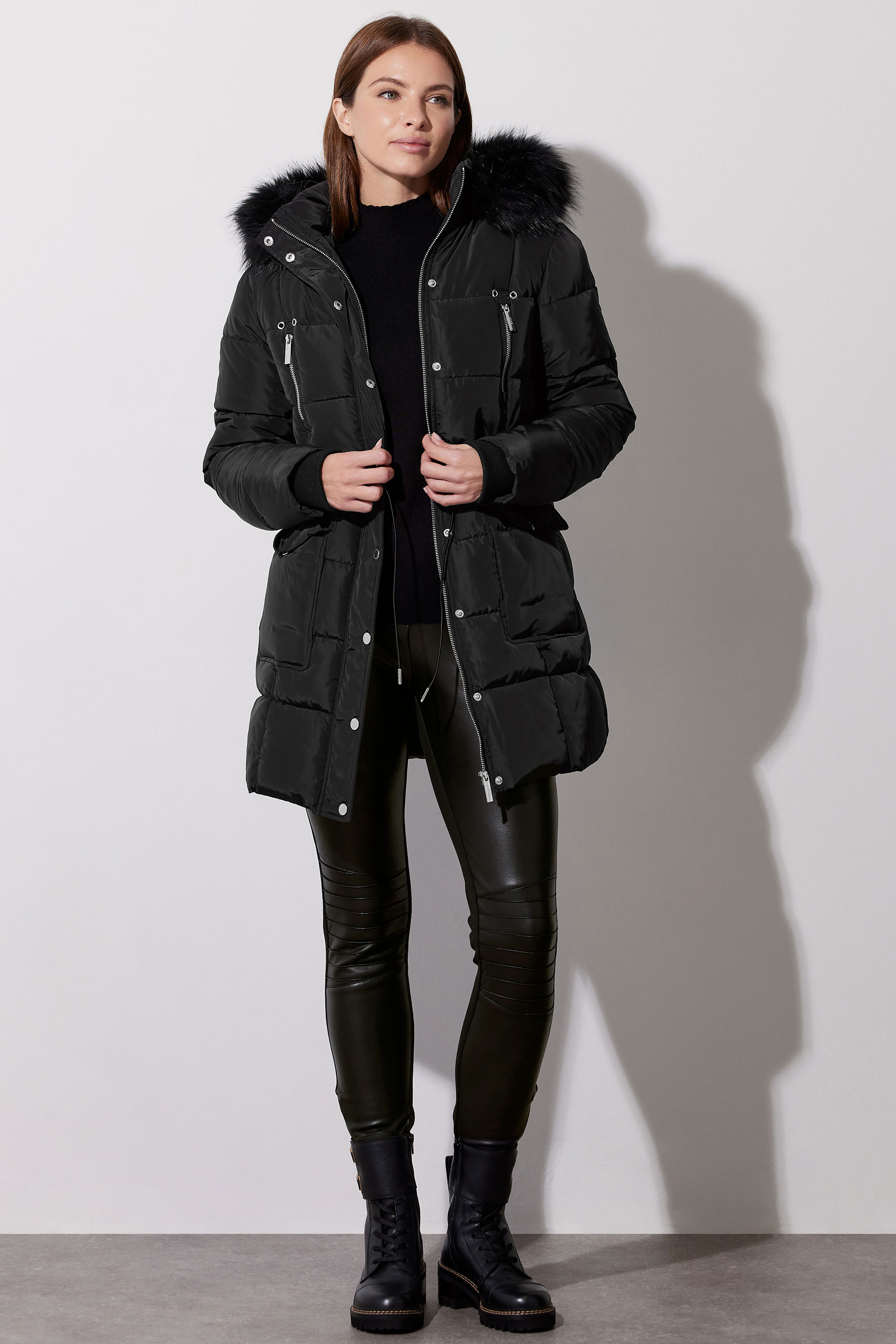 STAR Black Padded Puffer Jacket | STAR x JM 3