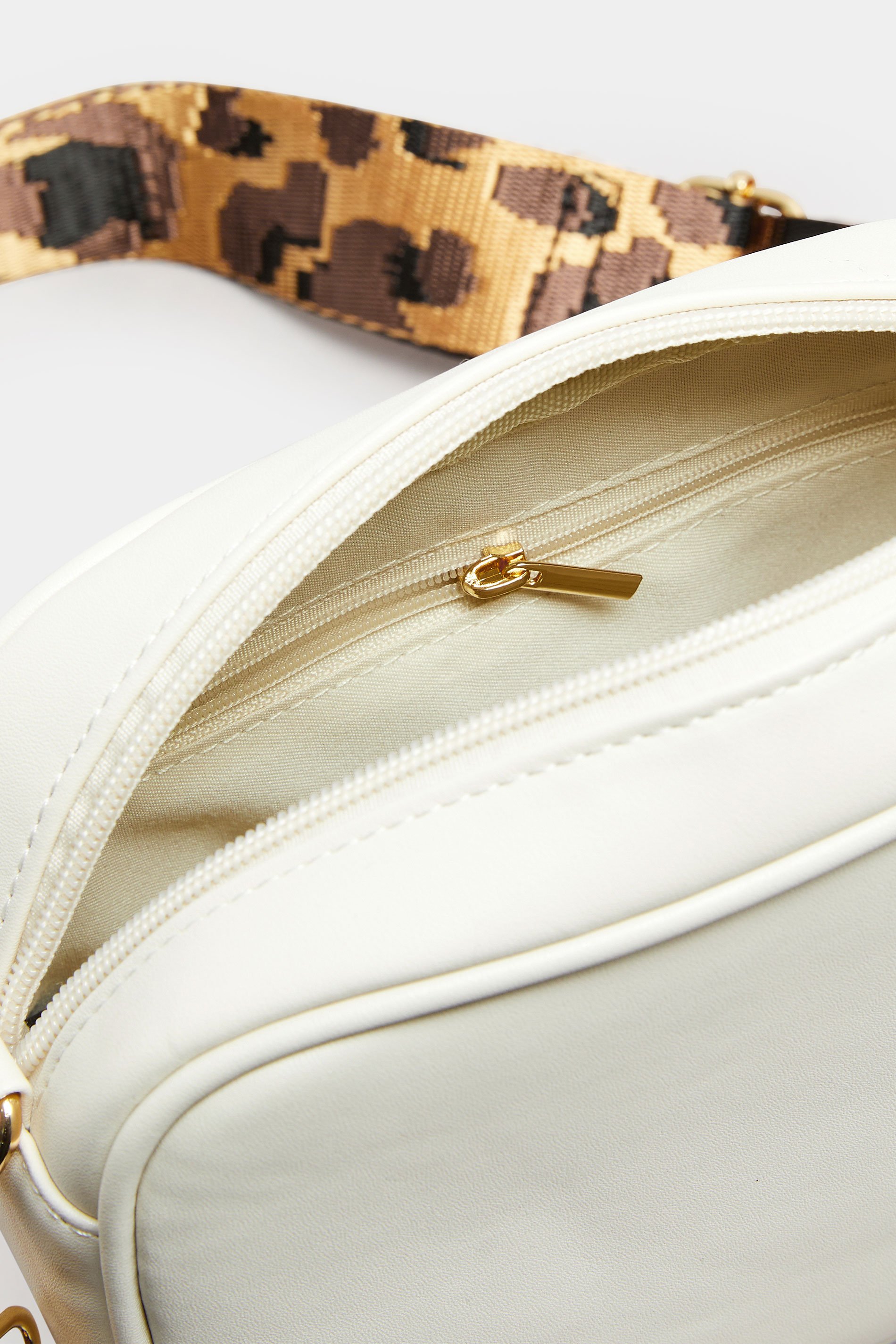 Natural Brown Leopard Cross Body Bag | Yours Clothing 6