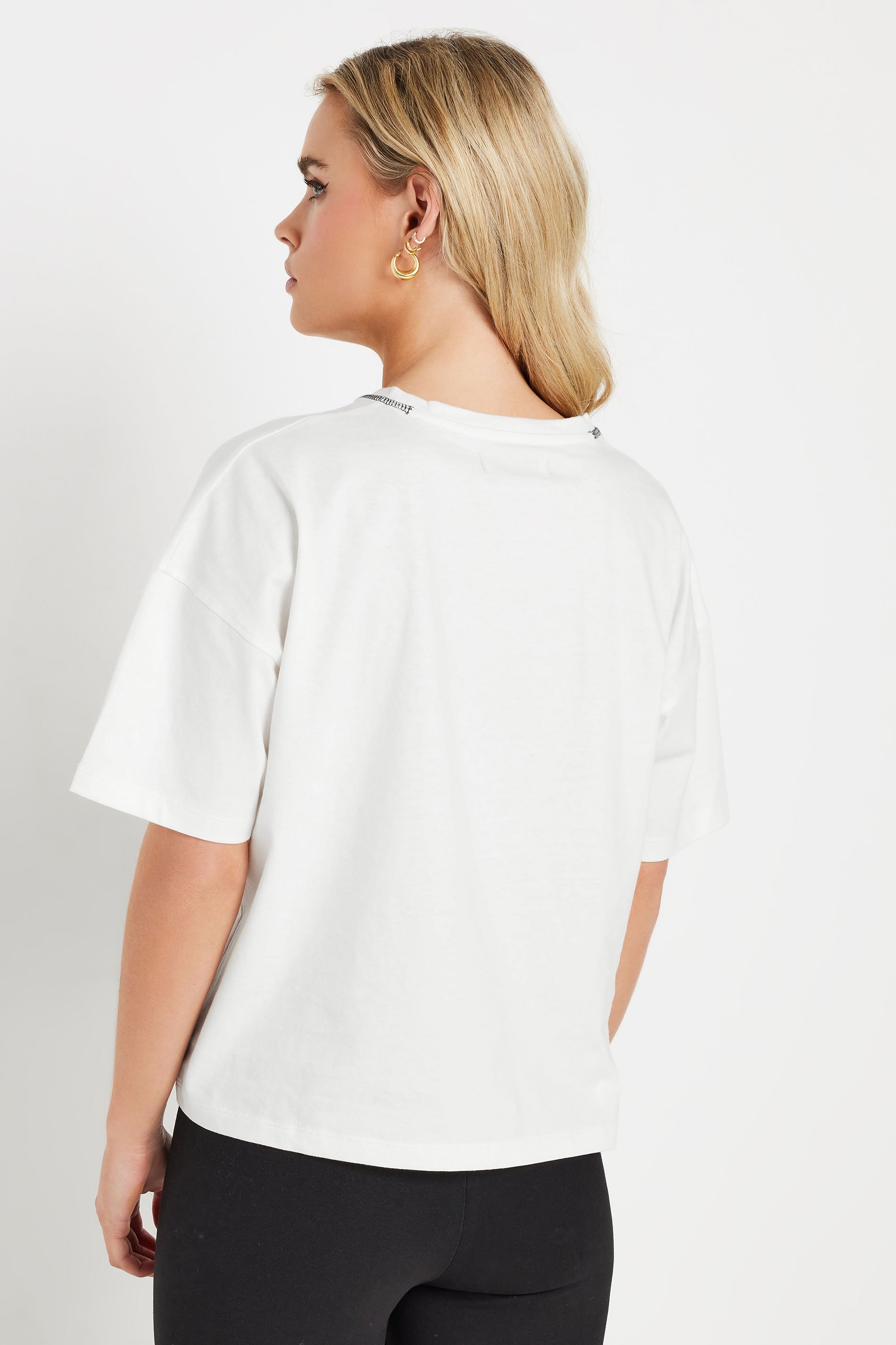 PixieGirl Petite Women's White Sports Graphic T-Shirt | PixieGirl 4