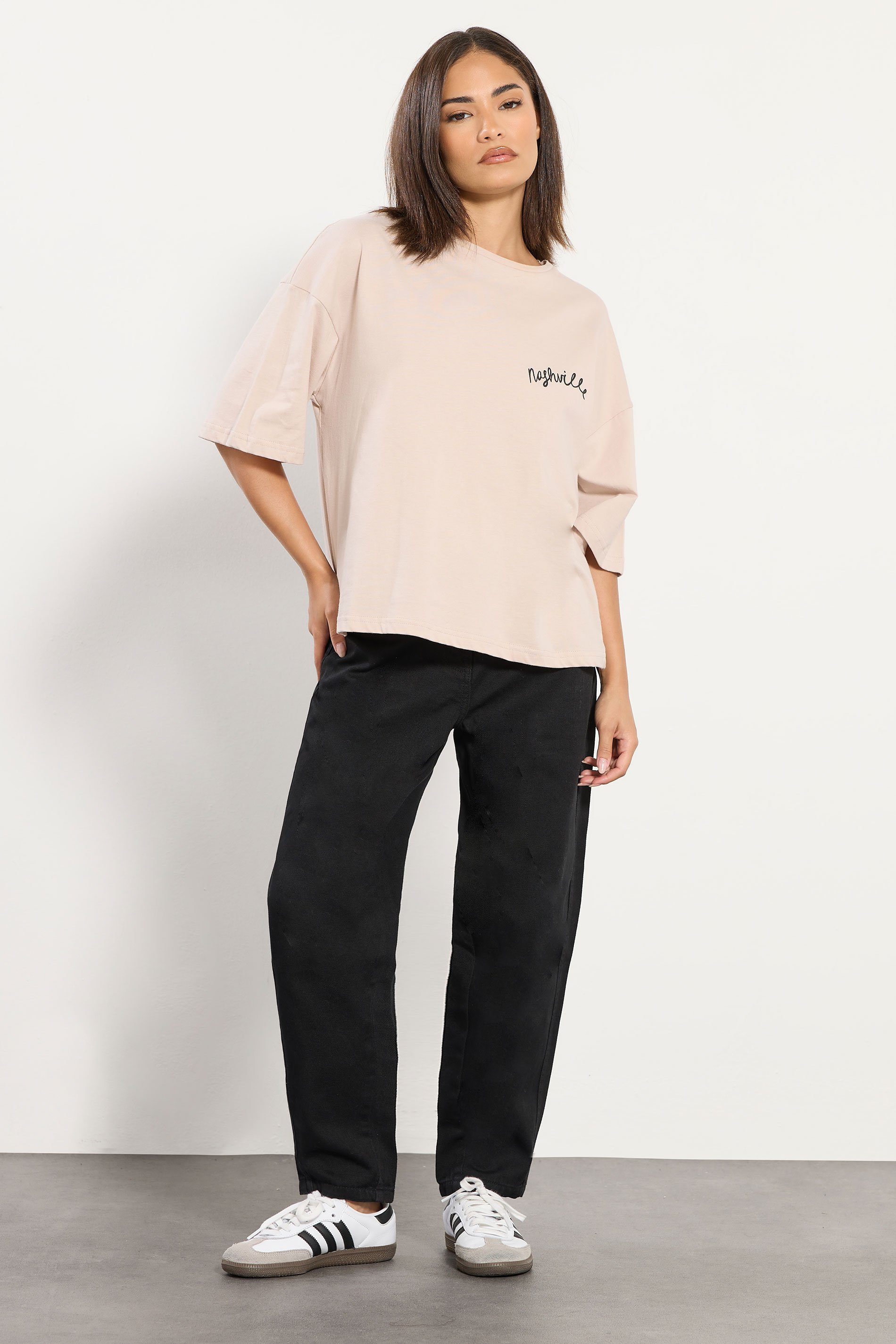 PixieGirl Petite Women's Black Non-Stretch Barrel Jeans | PixieGirl 1