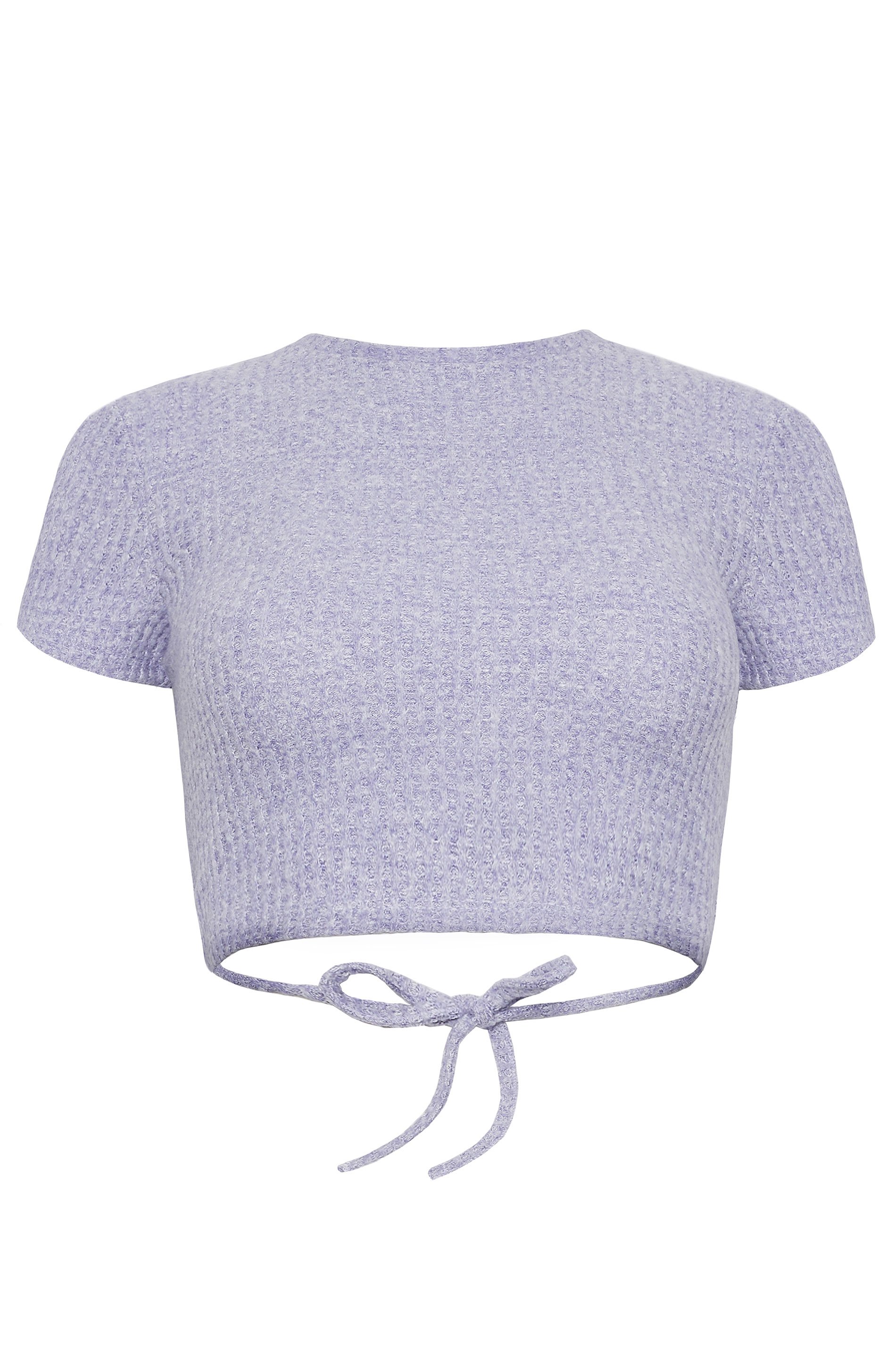 PixieGirl Petite Lilac Purple Tie Back Top | PixieGirl 5
