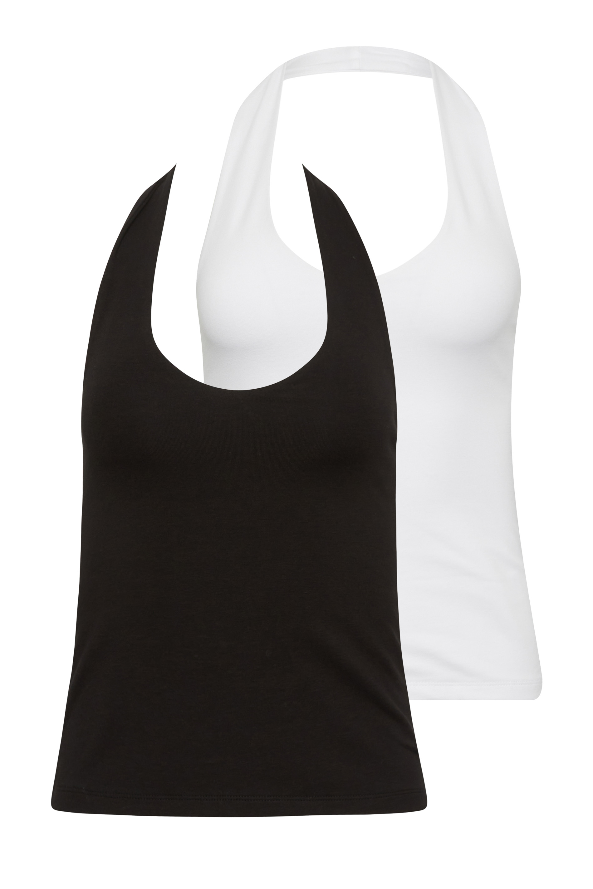 PixieGirl 2 Pack Black & White Halter Neck Tops | PixieGirl 5