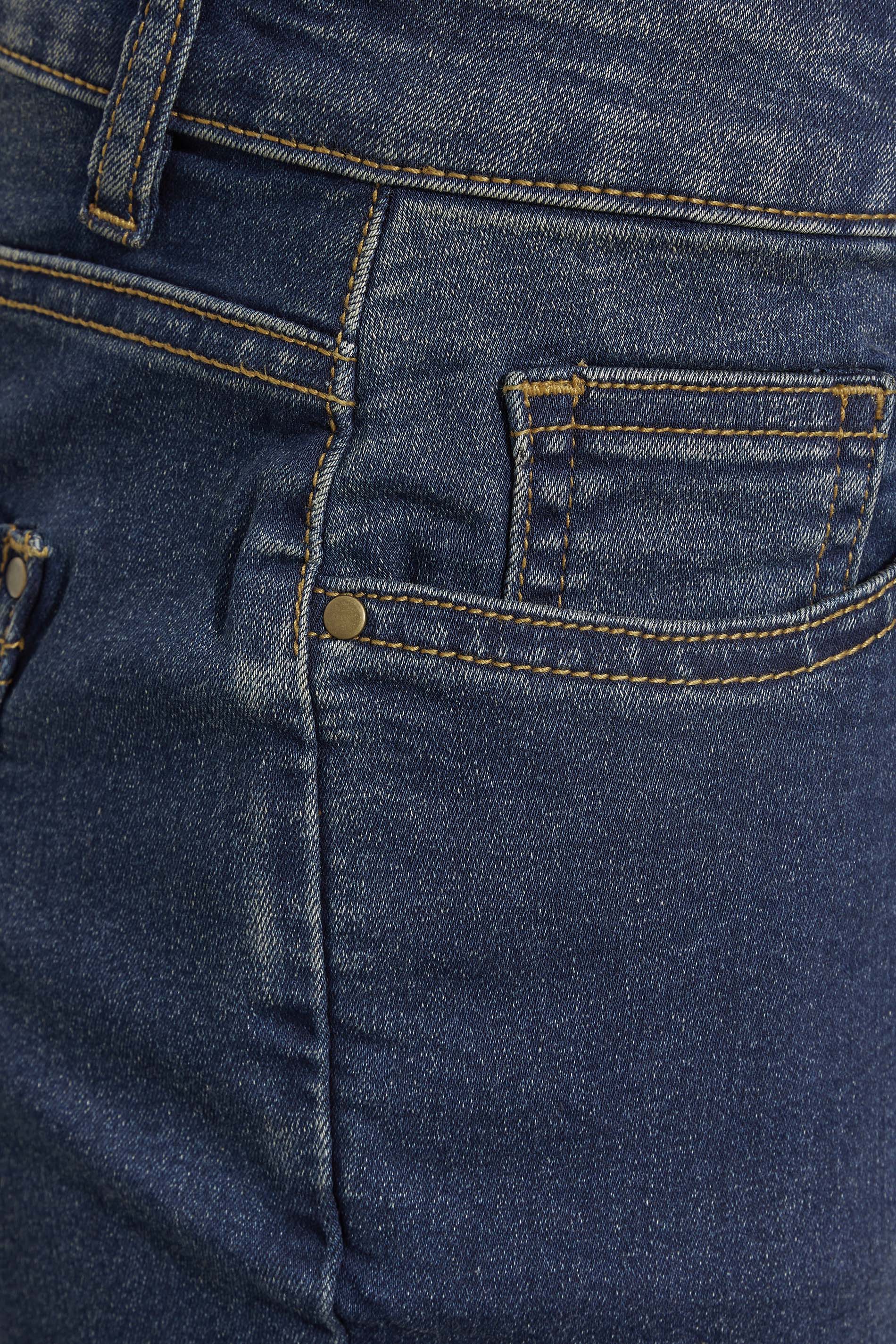 Petite Indigo Blue Skinny Stretch AVA Jeans | PixieGirl 3