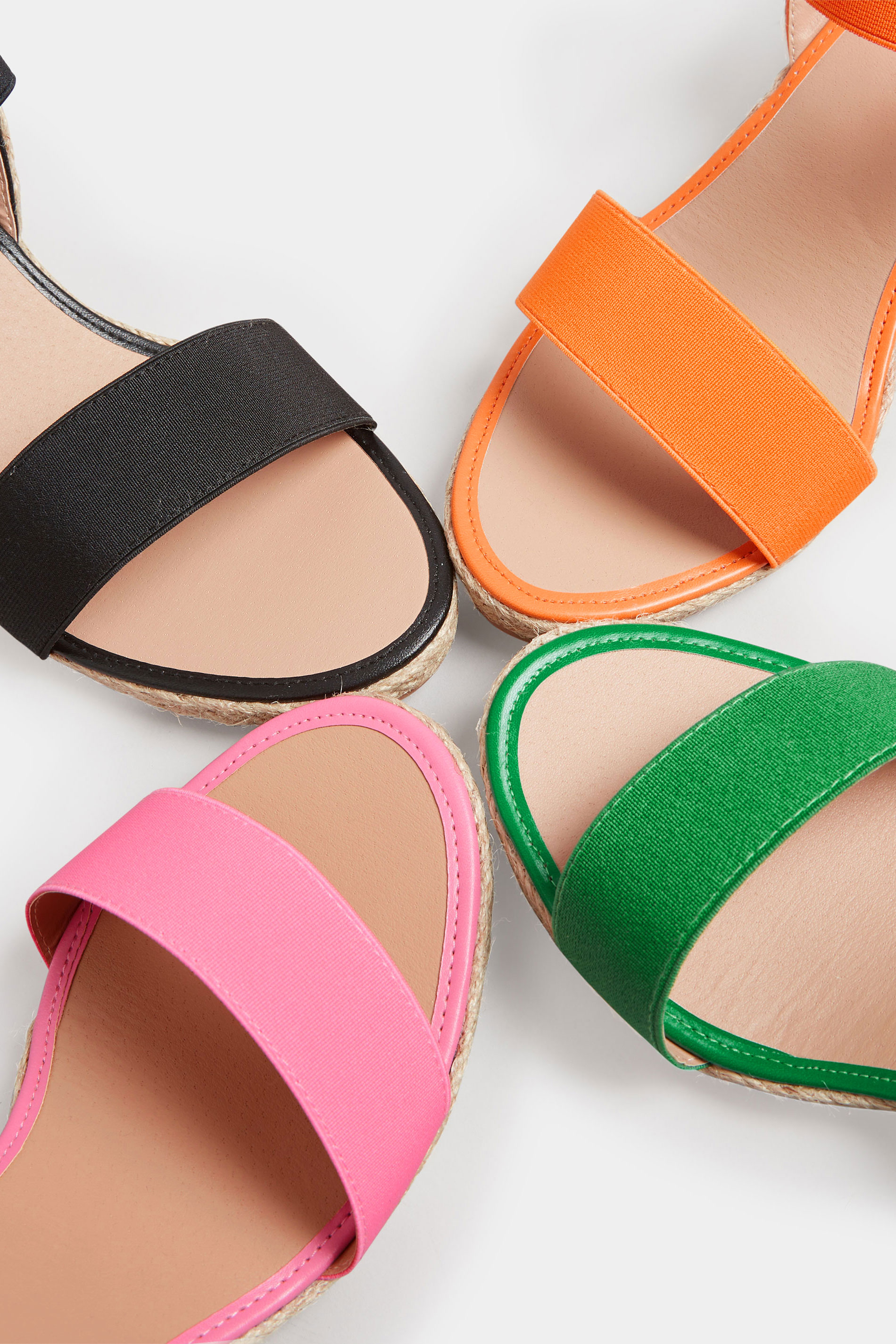 Pink Espadrille Wedges In Wide E Fit & Extra Wide EEE Fit | Yours Clothing  6