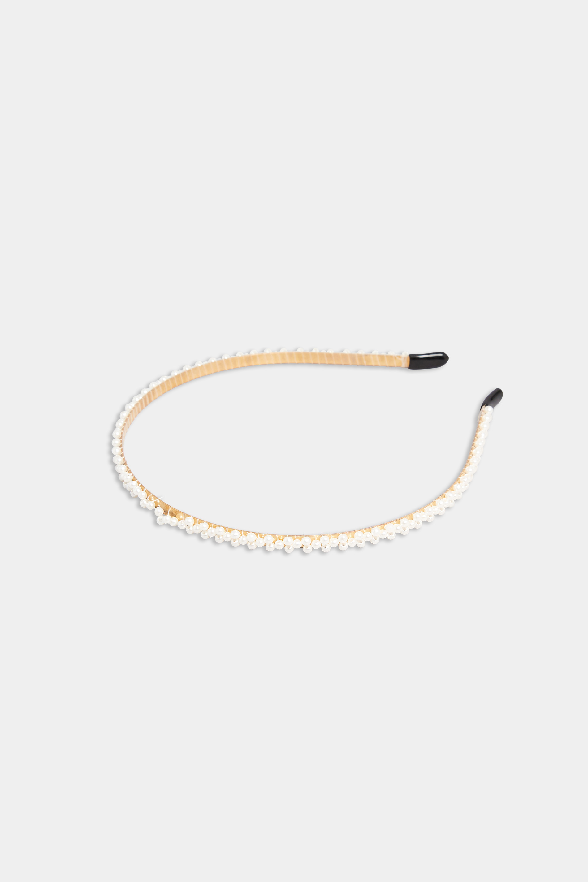 Gold & White Pearl Thin Headband | Yours Clothing 3
