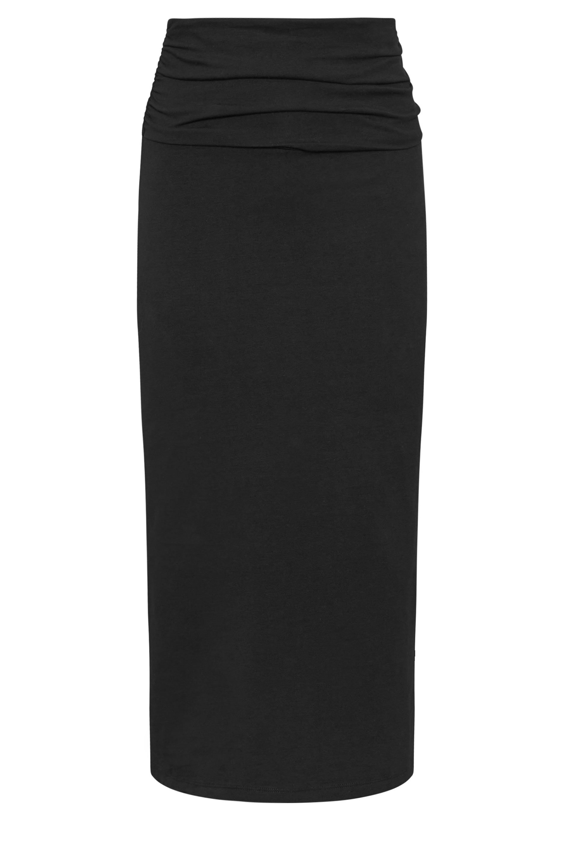 PixieGirl Petite Women's Black Fold Over Maxi Skirt | PixieGirl 5