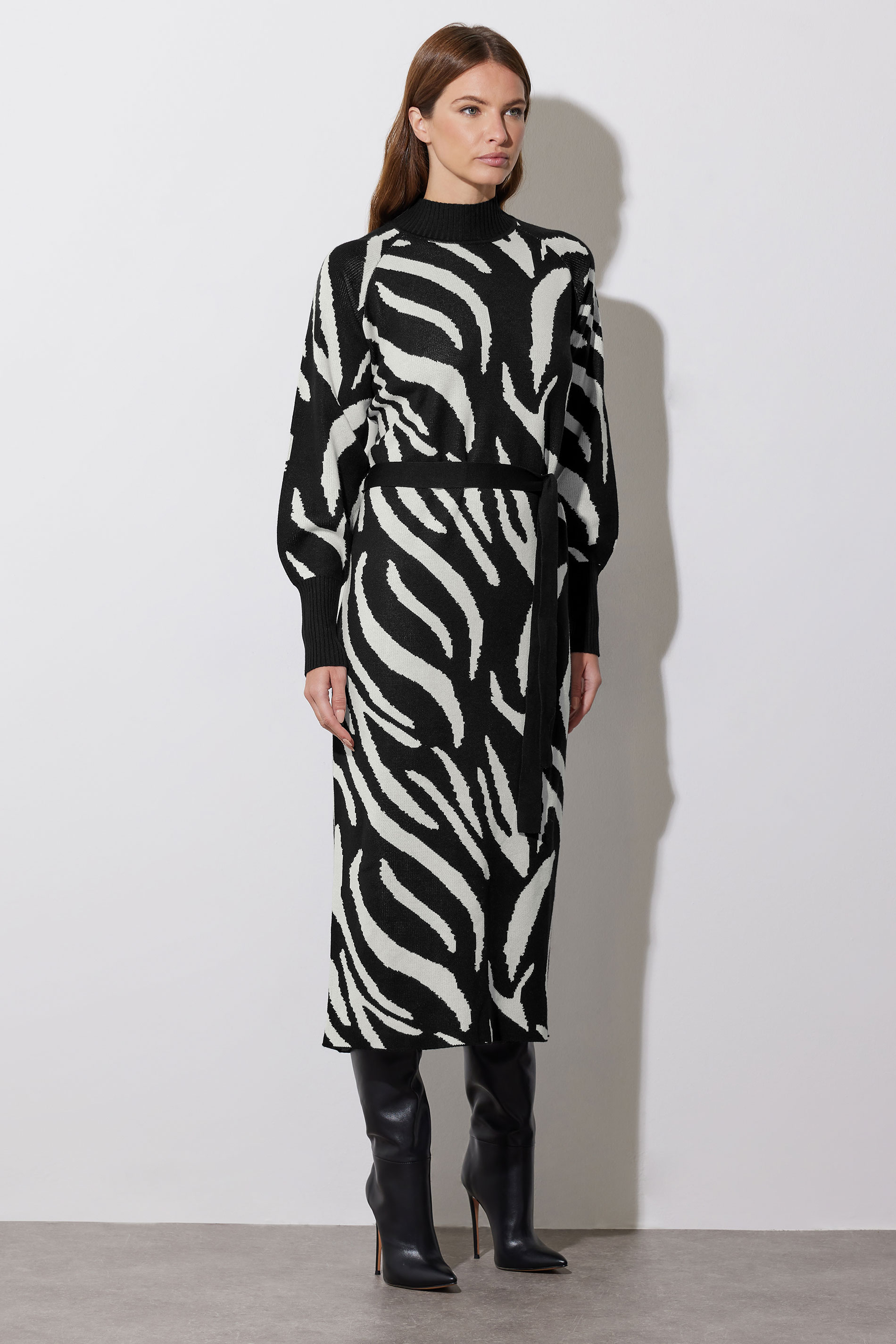 STAR Black Zebra Jumper Dress | STAR x JM 5