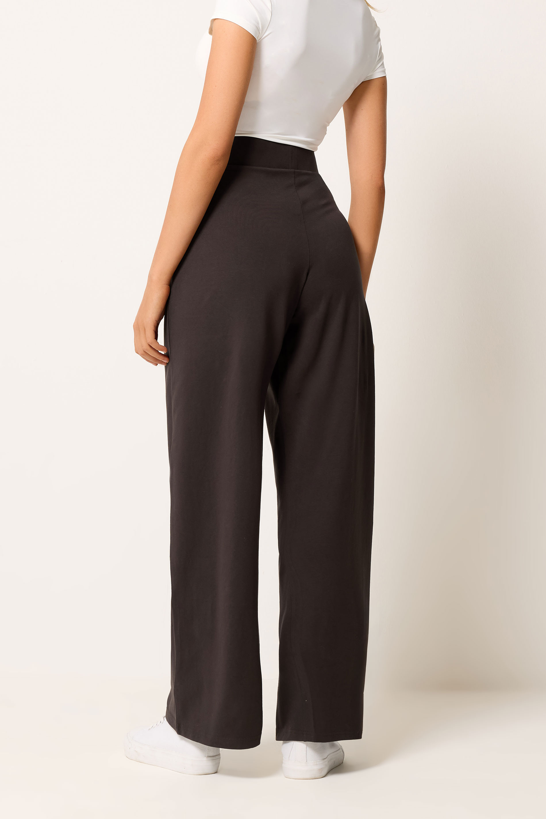 M&Co Chocolate Brown Wide Leg Yoga Pants | M&Co 2