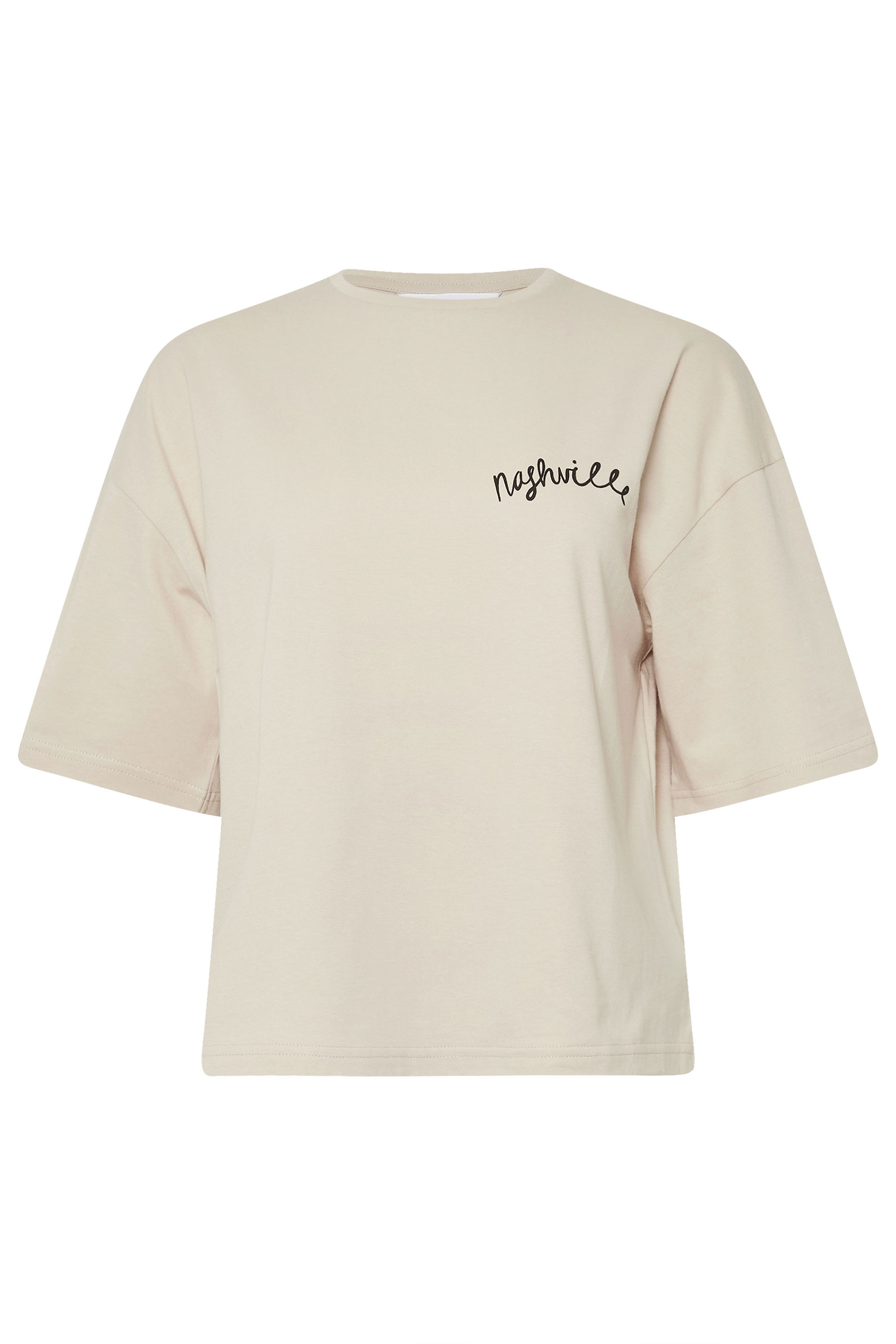 PixieGirl Petite Women's Natural Brown 'Nashville' Back Graphic T-Shirt | PixieGirl 6