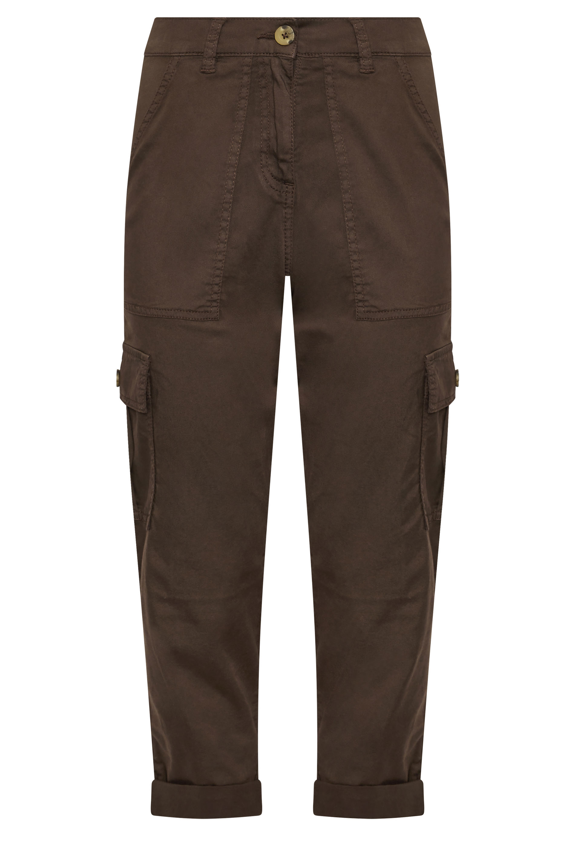 M&Co Chocolate Brown Cargo Trousers | M&Co 5
