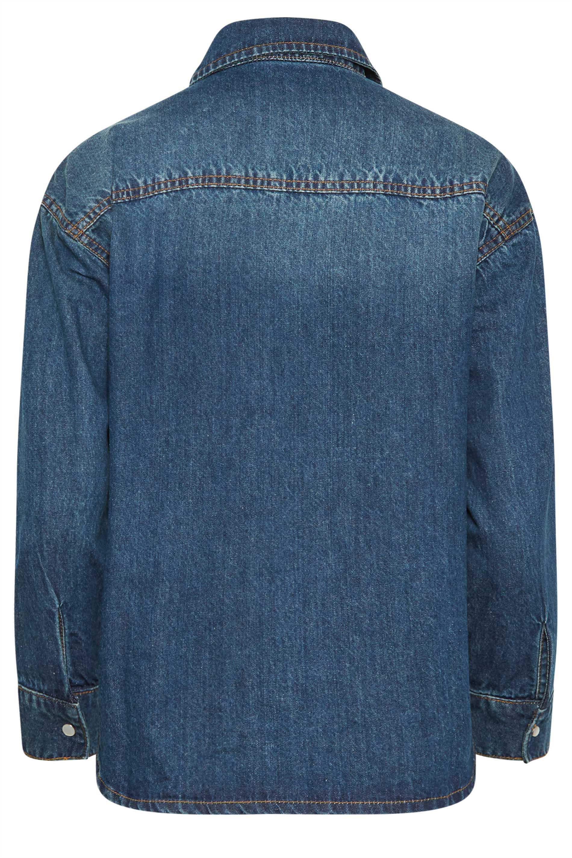 PixieGirl Petite Blue Denim Shacket | PixieGirl  8
