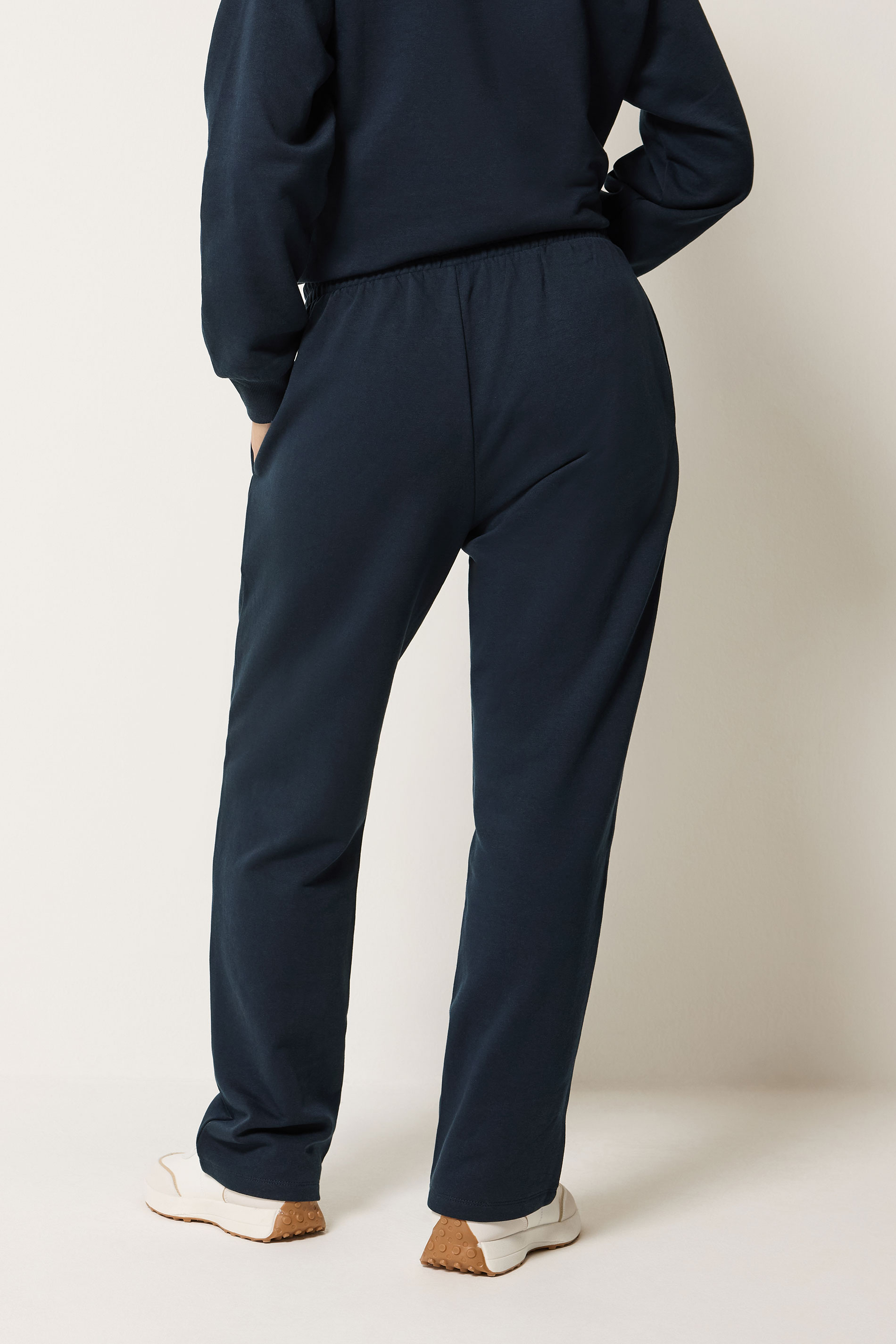 M&Co Navy Blue Straight Leg Joggers | M&Co 4
