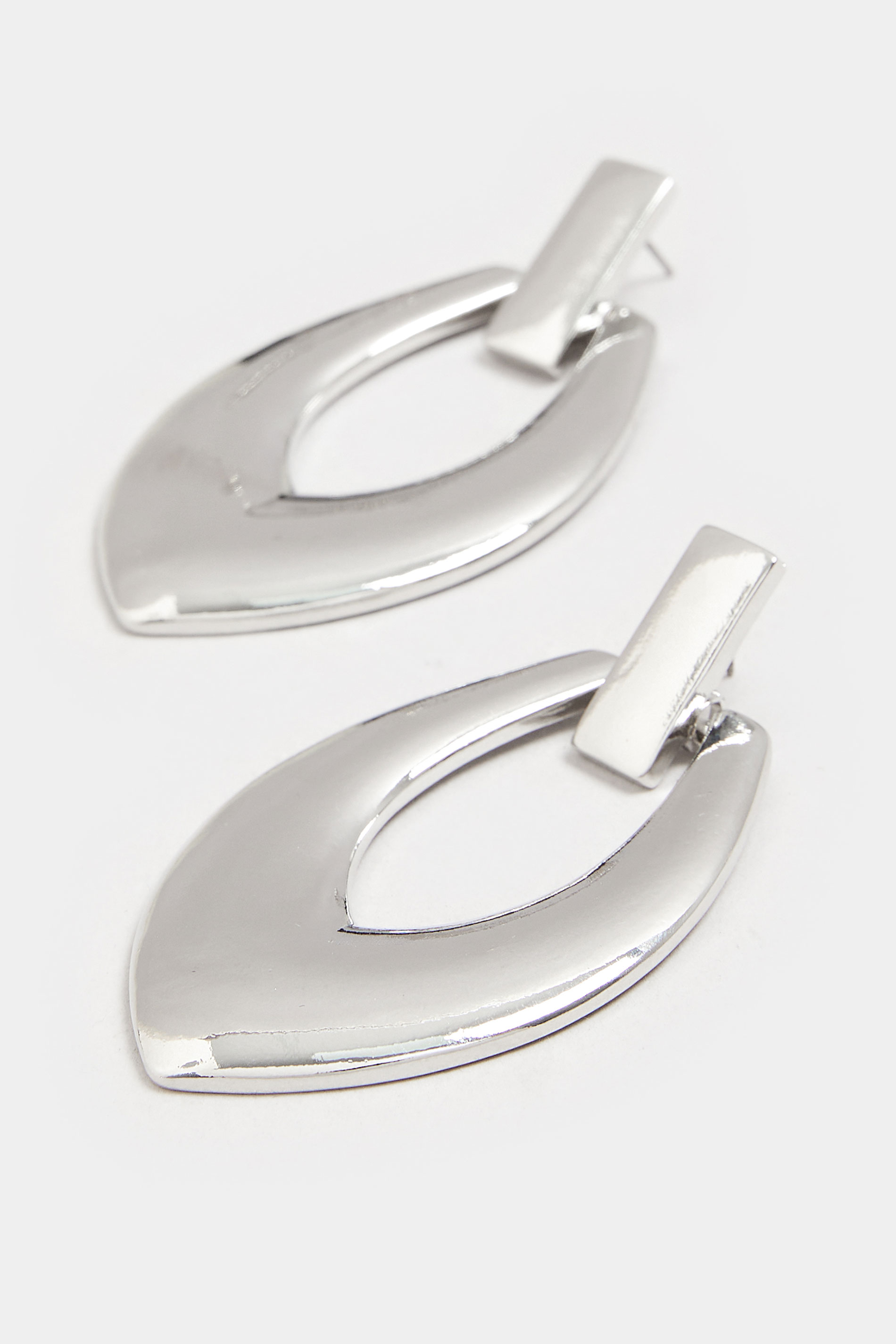 Silver Tone Teardrop Earrings | Yours Clothing 3