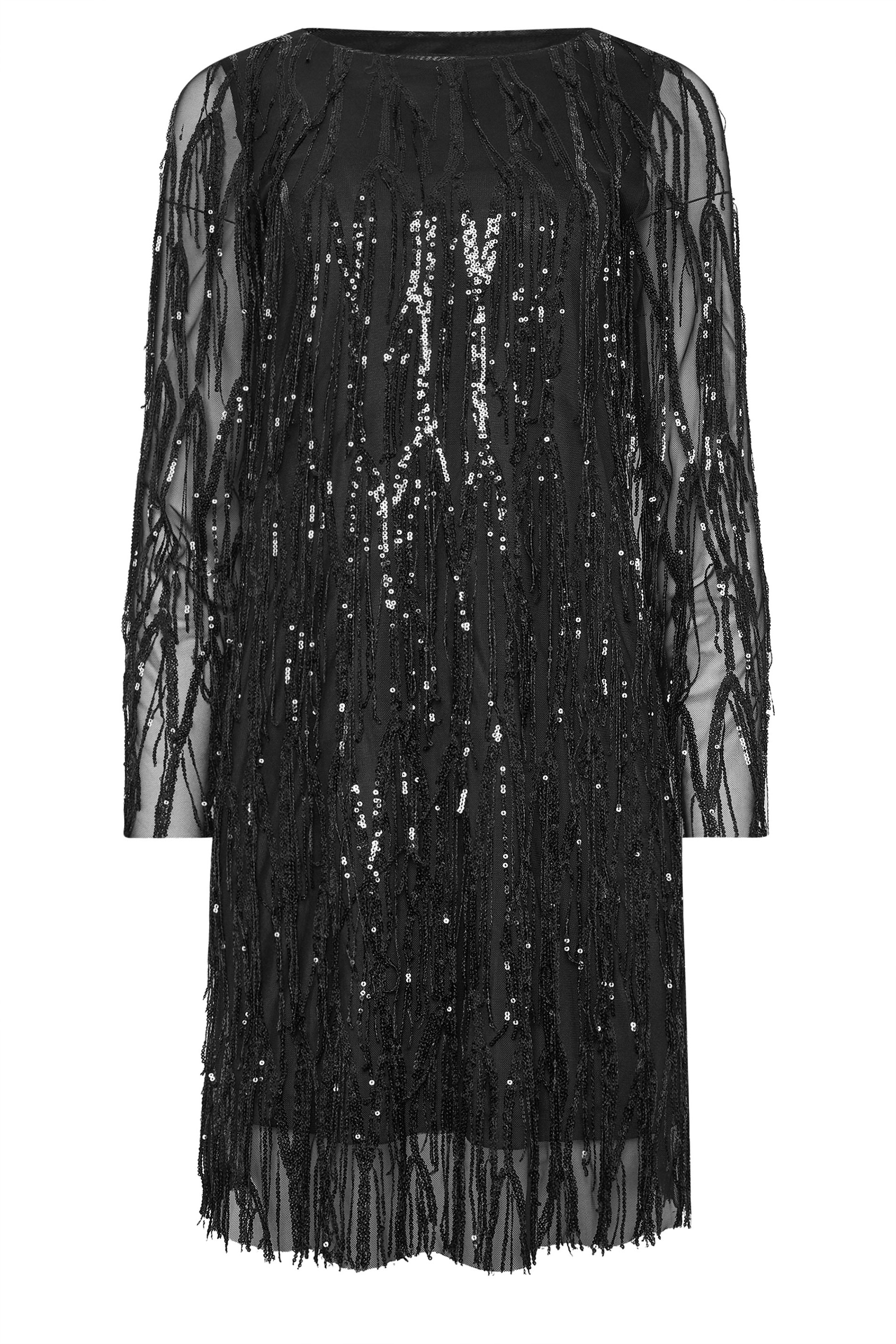 STAR Black Sequin Tassel Dress | StarByJM 7