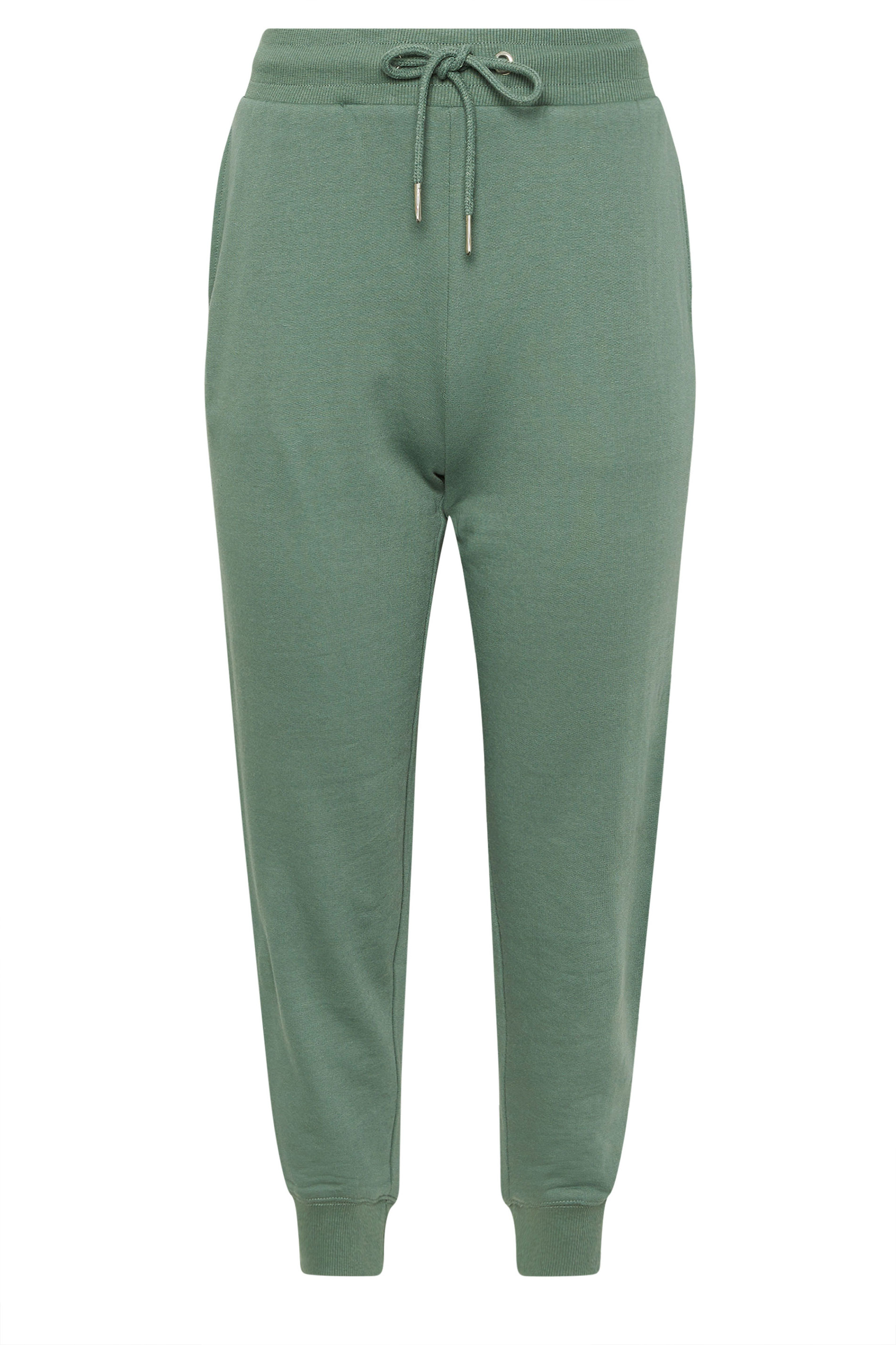 PixieGirl Petite Women's Green Drawstring Cuffed Joggers | PixieGirl 5