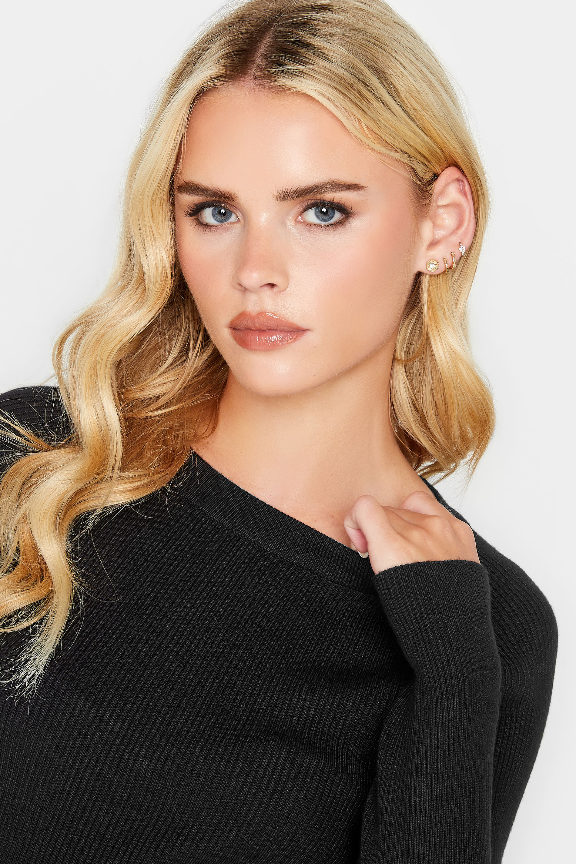 PixieGirl Black Eyelet Detail Jumper | PixieGirl 4