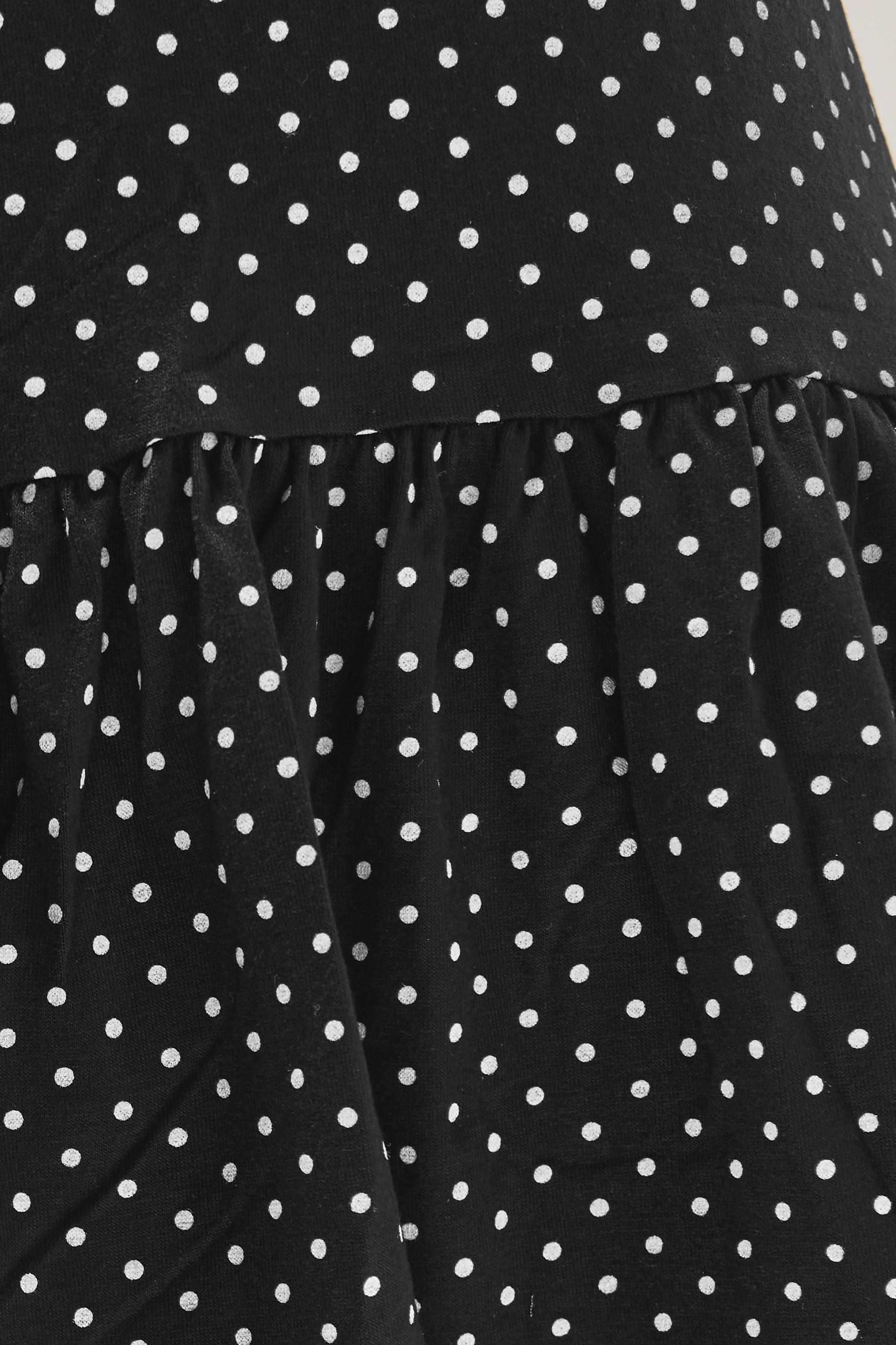PixieGirl Petite Women's Black Spot Midi Dress | PixieGirl 4