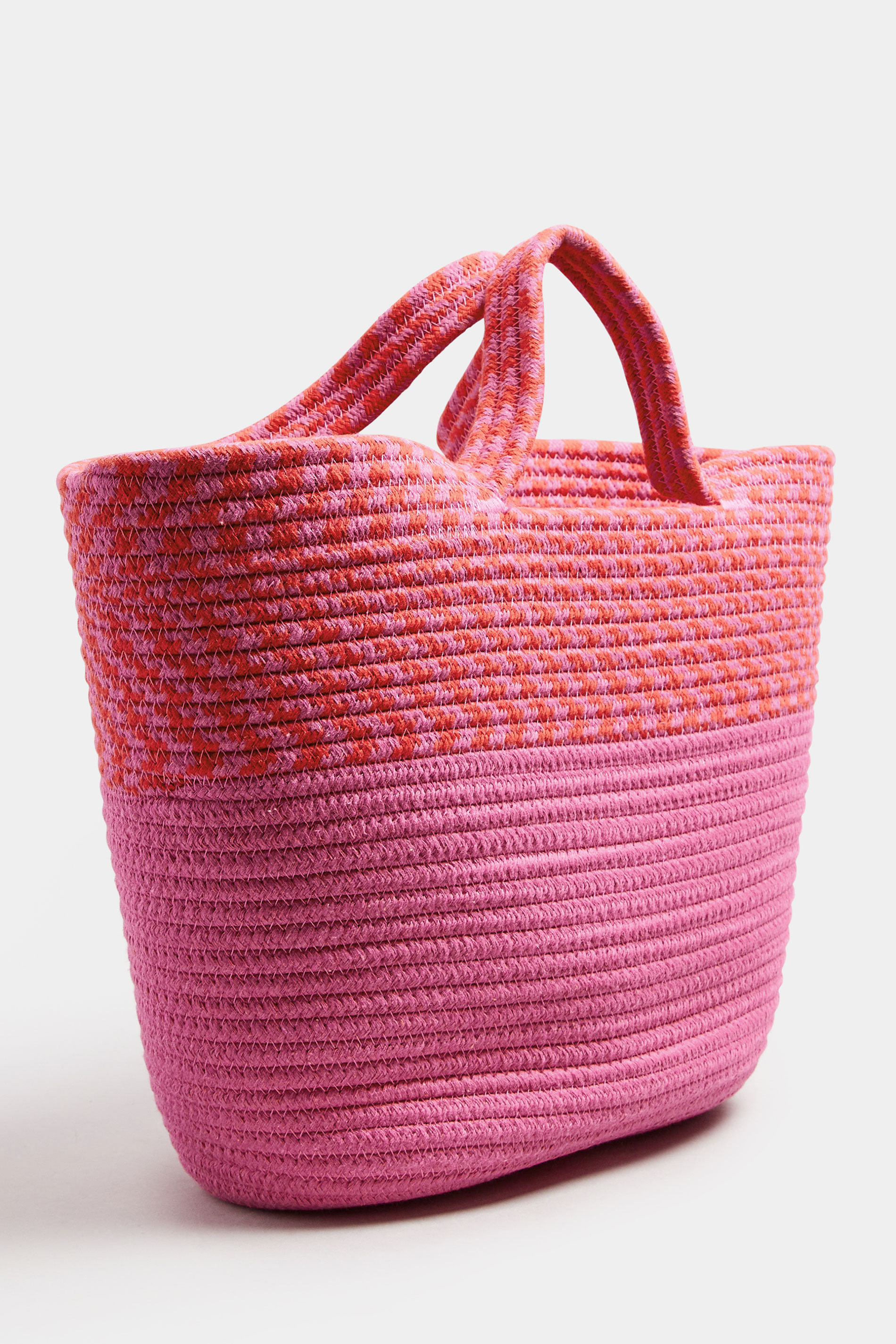 Pink Straw Bucket Bag | Yours Clothing 2