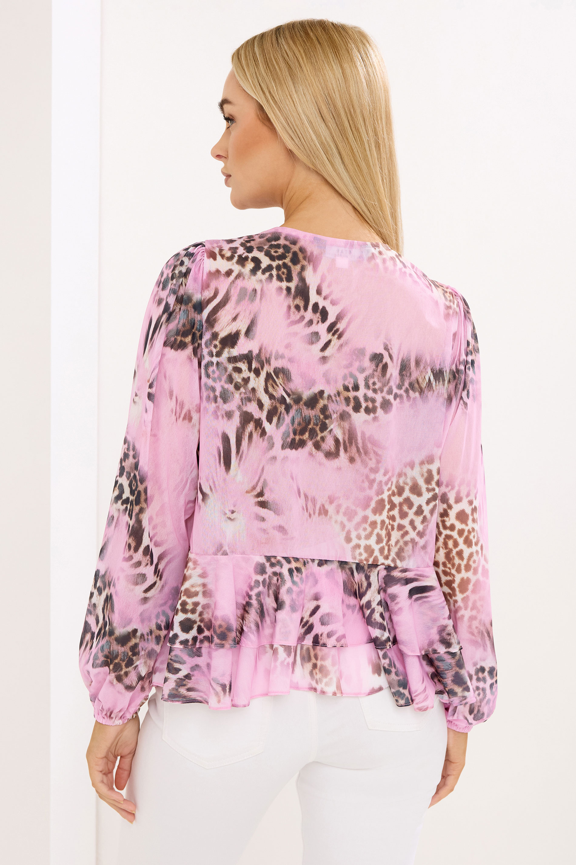 STAR Plus Size Animal Frill Hem Blouse | StarByJM 2