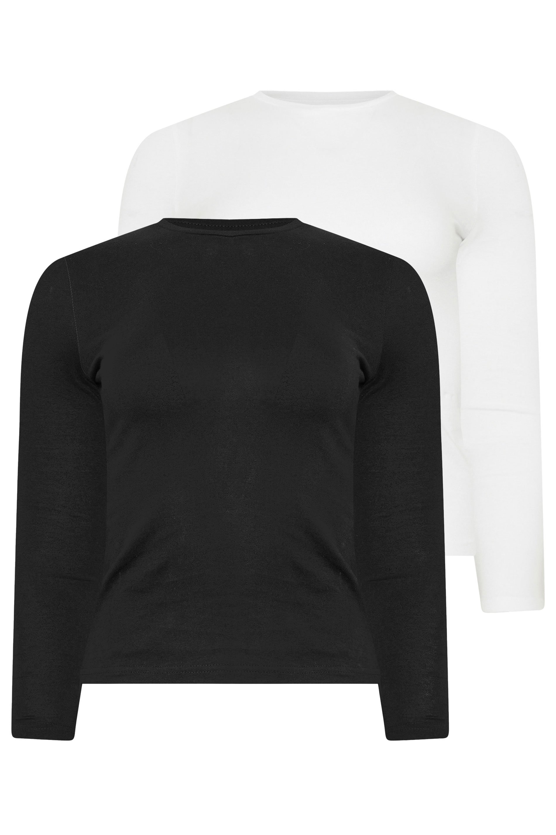 PixieGirl Petite Womens 2 PACK Black & White Cotton T-Shirts | PixieGirl 7