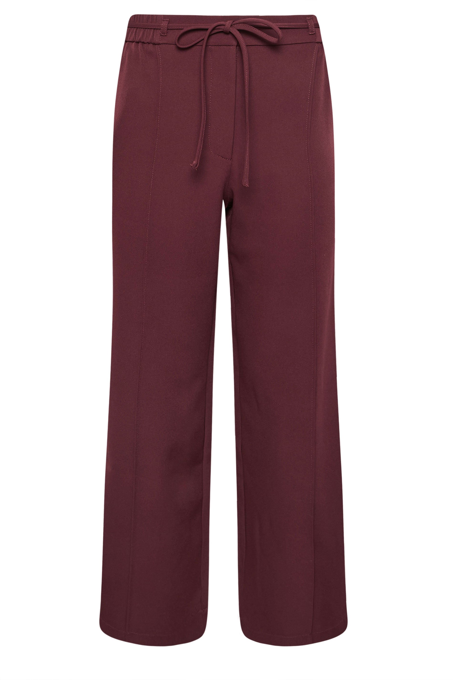 PixieGirl Petite Women's Red Tie Pinktuck Trousers | PixieGirl 1