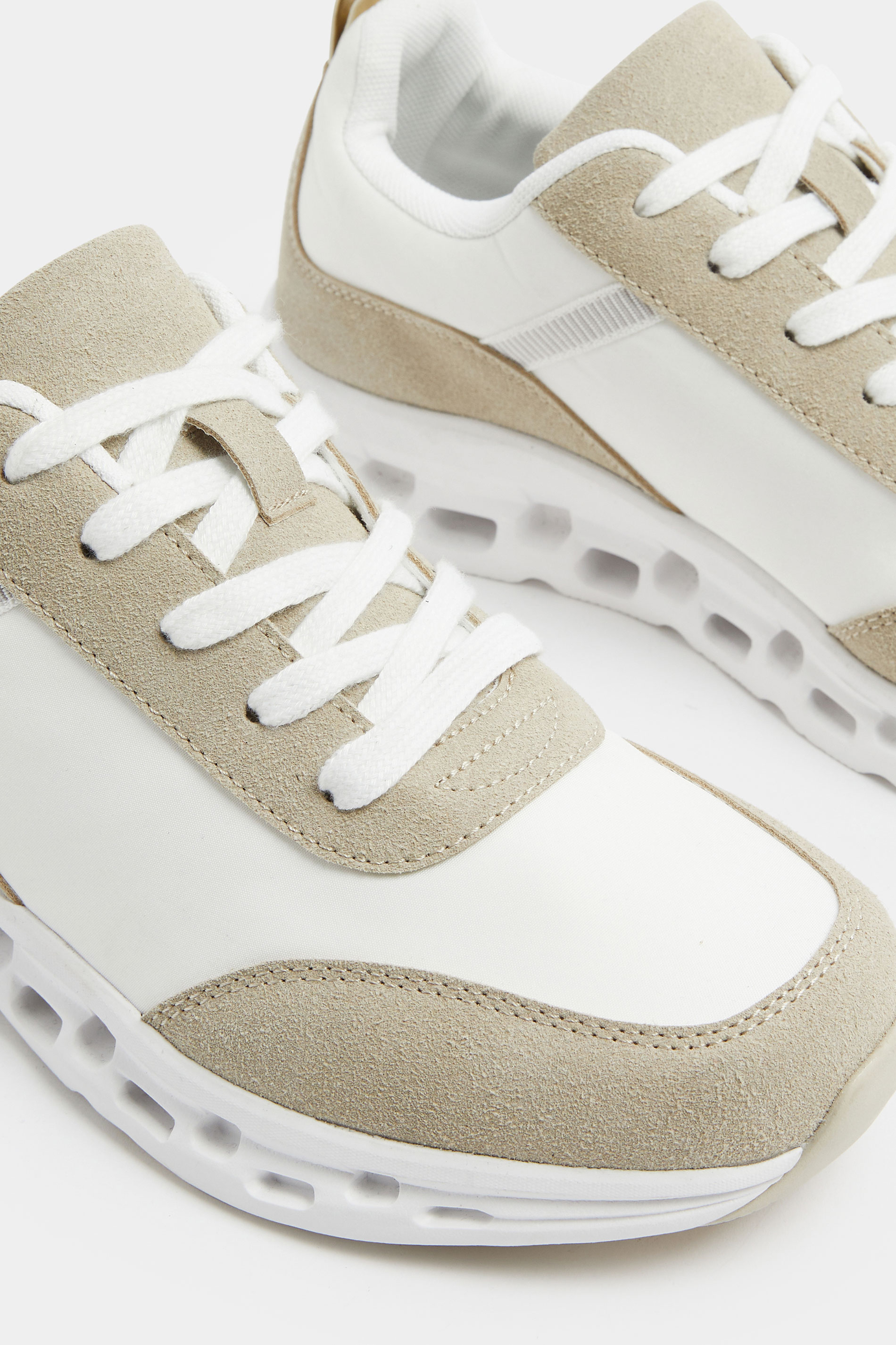 White Contrast Chunky Runner Trainers In Extra Wide EEE Fit | Yours Clothing 5