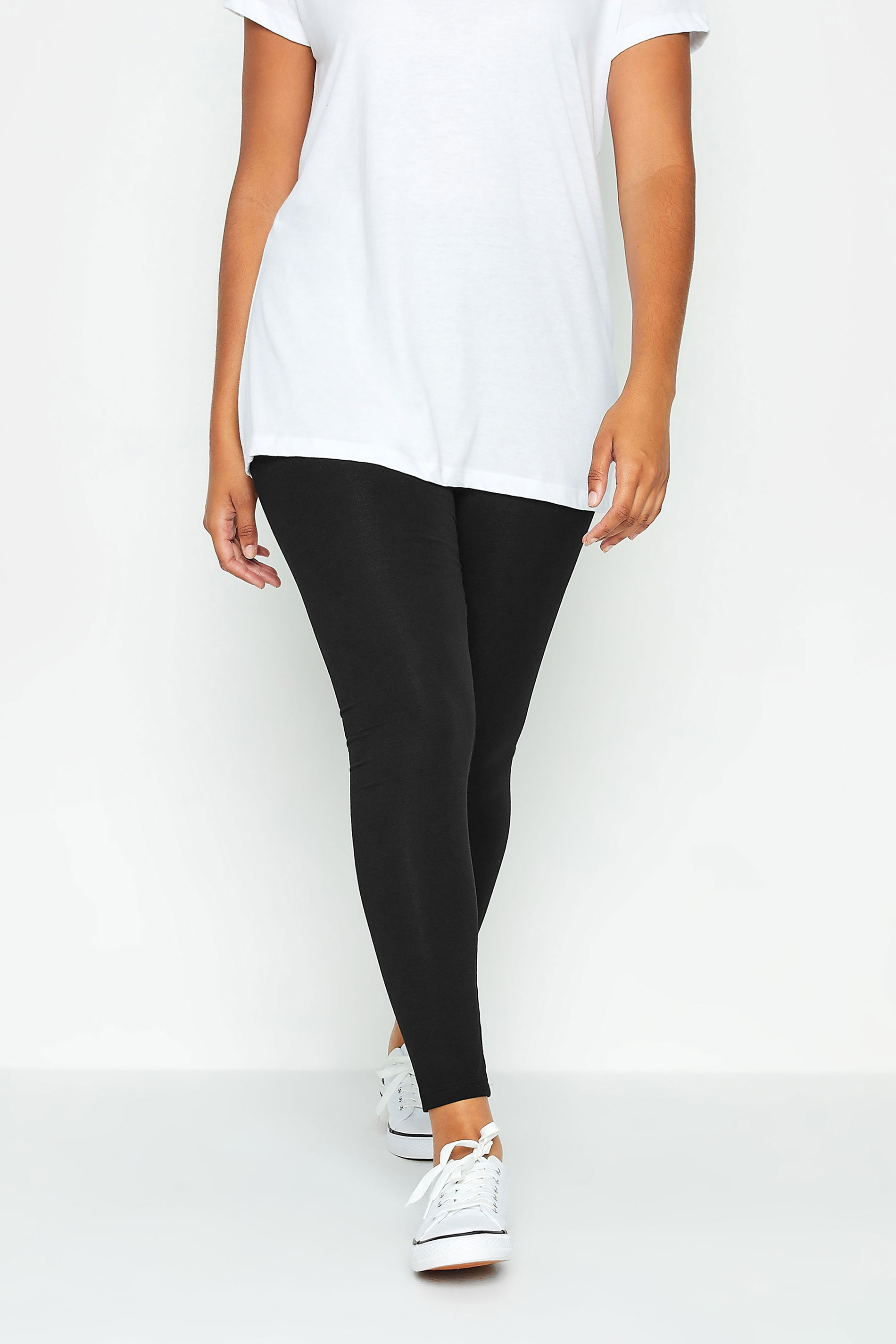 M&Co 2 PACK Black Stretch Cotton Leggings | M&Co 2
