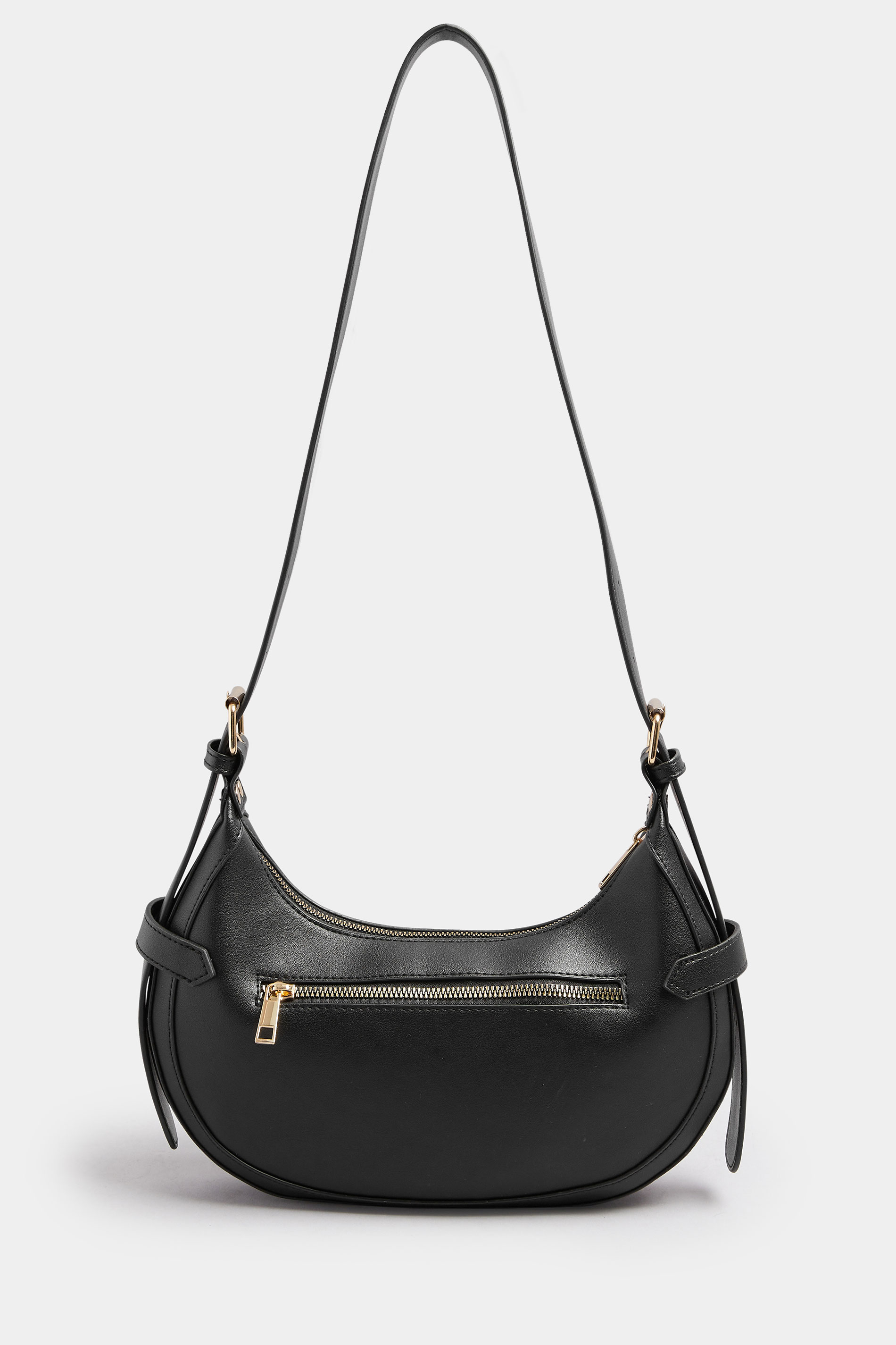 Black Buckle Shoulder Bag | Yours Clothing 2