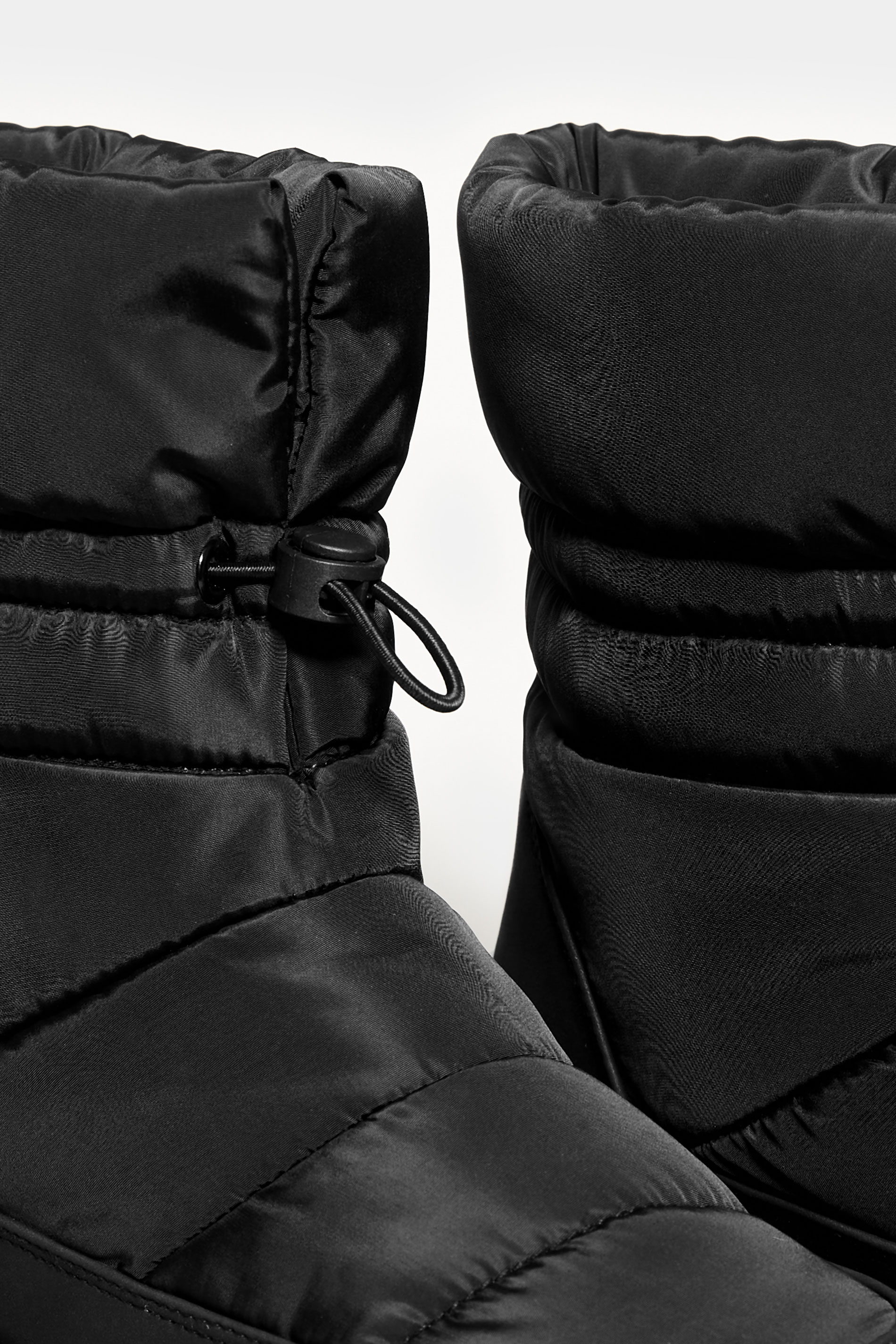 Black Padded Snow Boots In Wide E Fit & Extra Wide EEE Fit | Yours Clothing 6