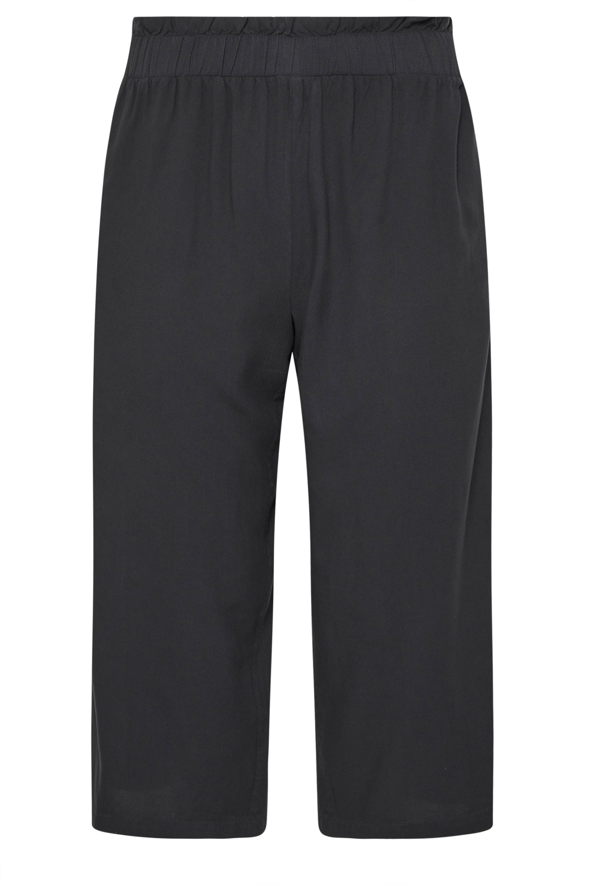 PixieGirl Petite Women's Black Acid Wash Cropped Trousers | PixieGirl 5