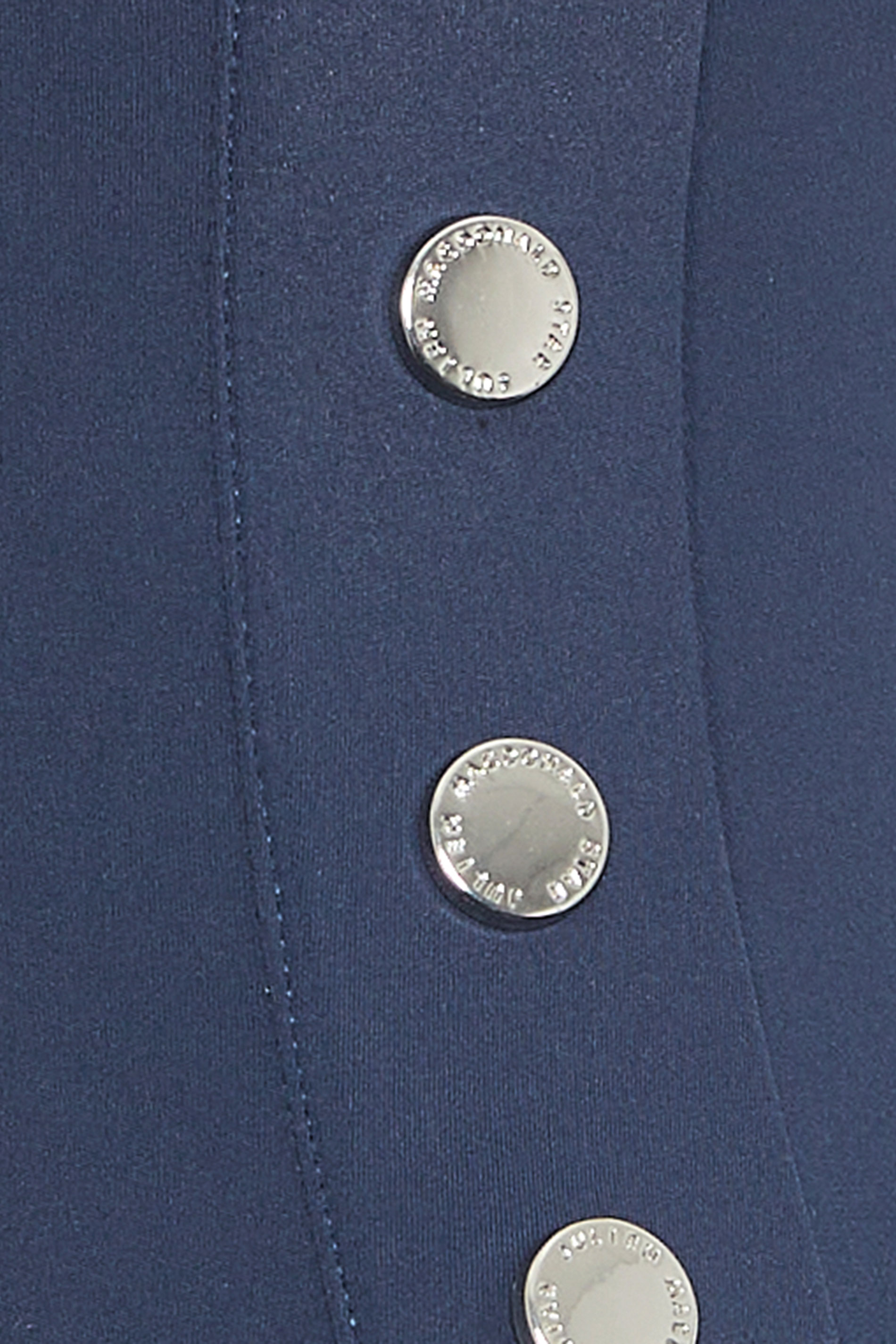 STAR Navy Blue Popper Detail Plunge Swimsuit | StarByJM 5