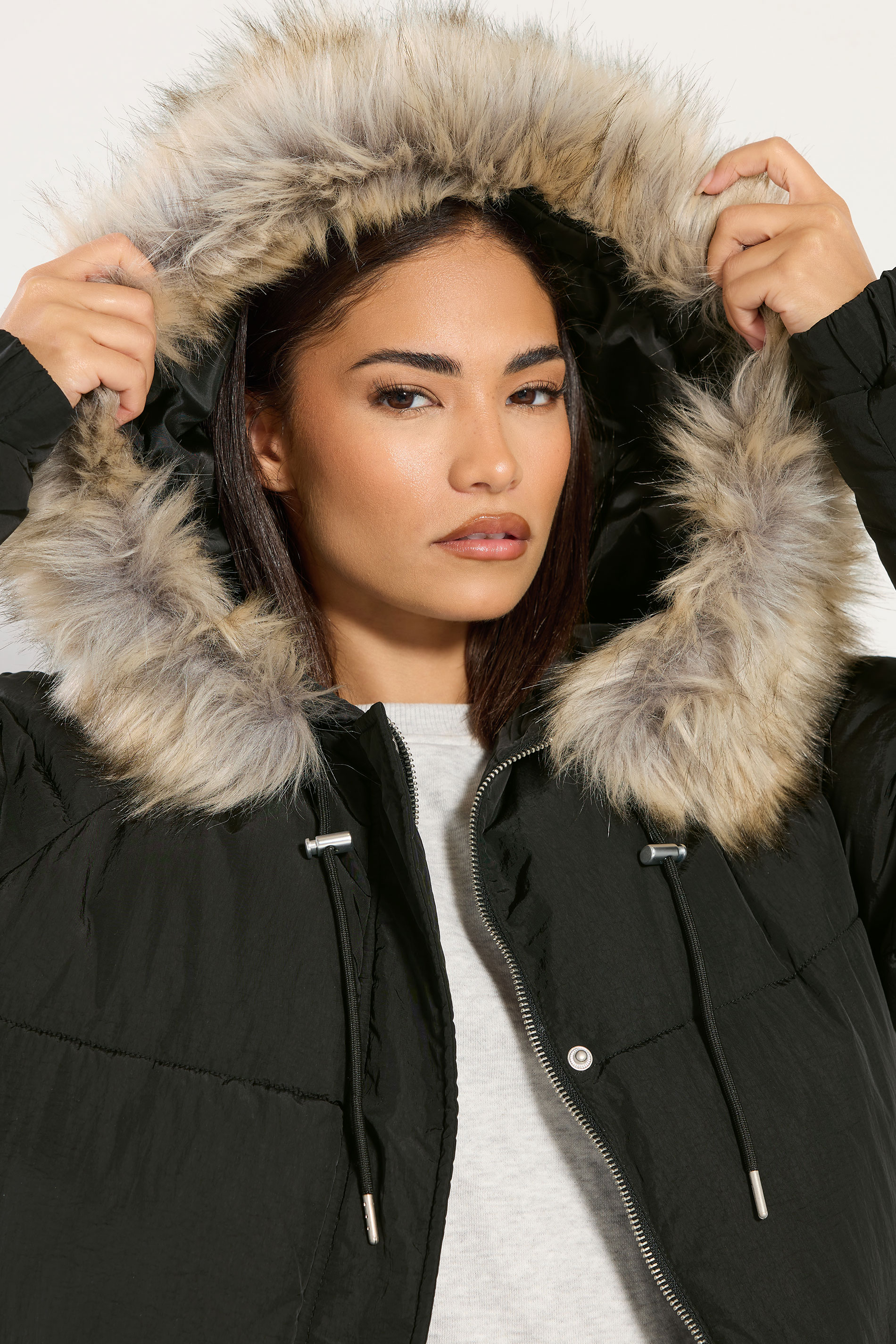 PixieGirl Petite Women's Black Padded Puffer Coat | PixieGirl 4