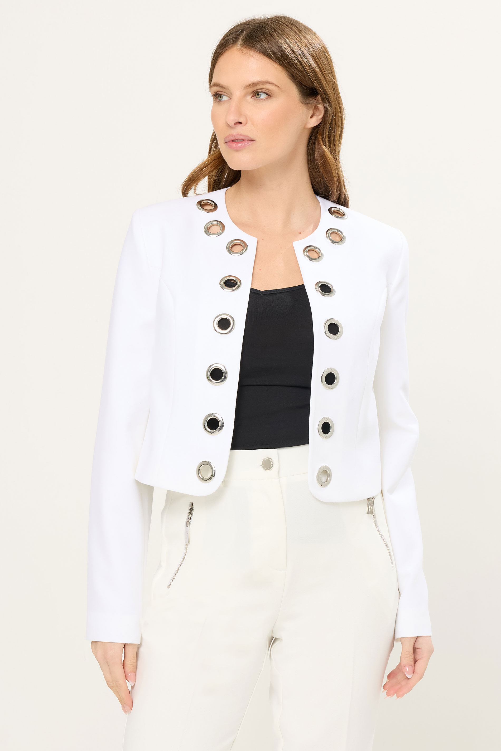 STAR Ivory White Eyelet Jacket | StarByJM 1