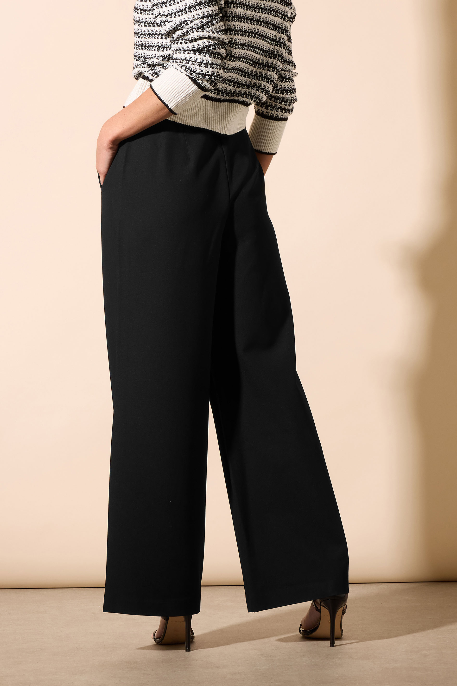 STAR Black Wide Leg Trousers | StarByJM 5