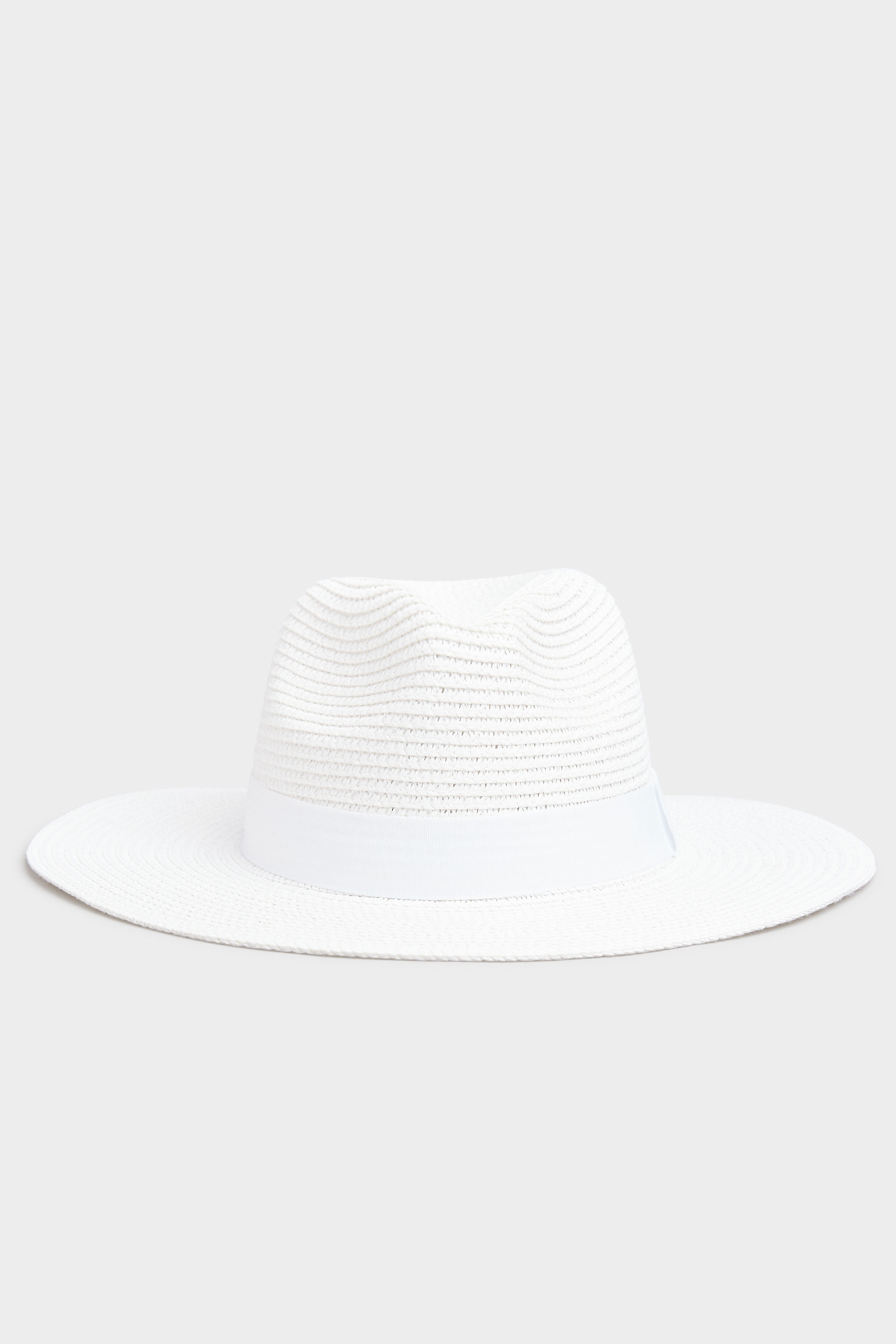White Straw Fedora Hat | Yours Clothing 2