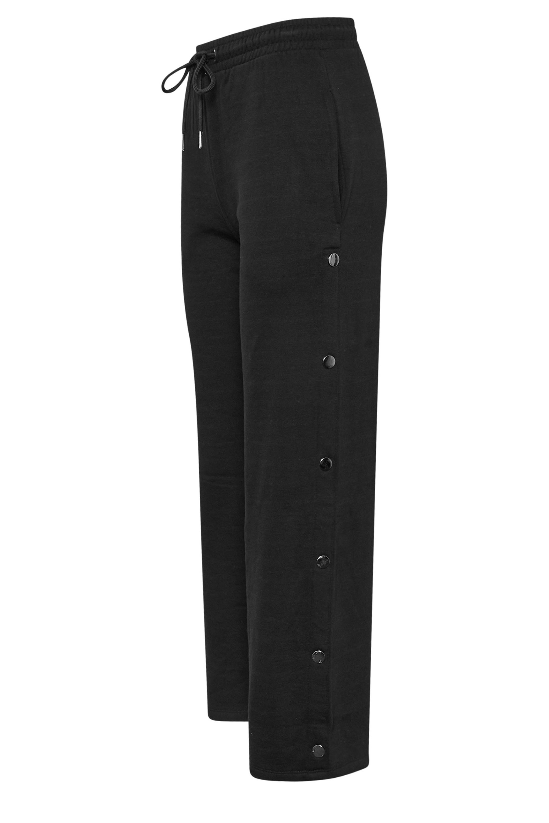 PixieGirl Petite Women's Black Studded Wide Leg Joggers | PixieGirl 6