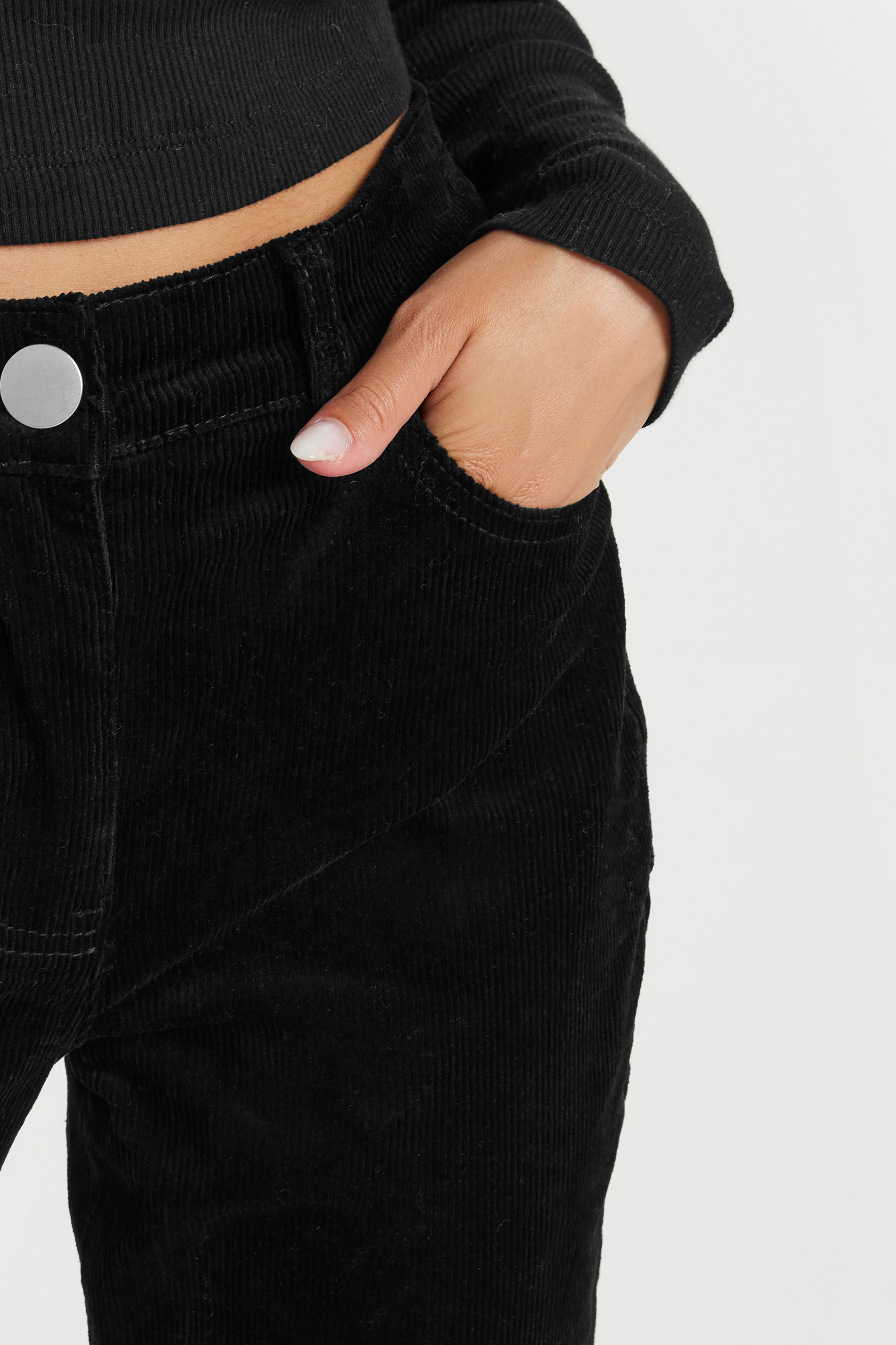 PixieGirl Petite Women's Black Cord Skinny Jeans | PixieGirl 4