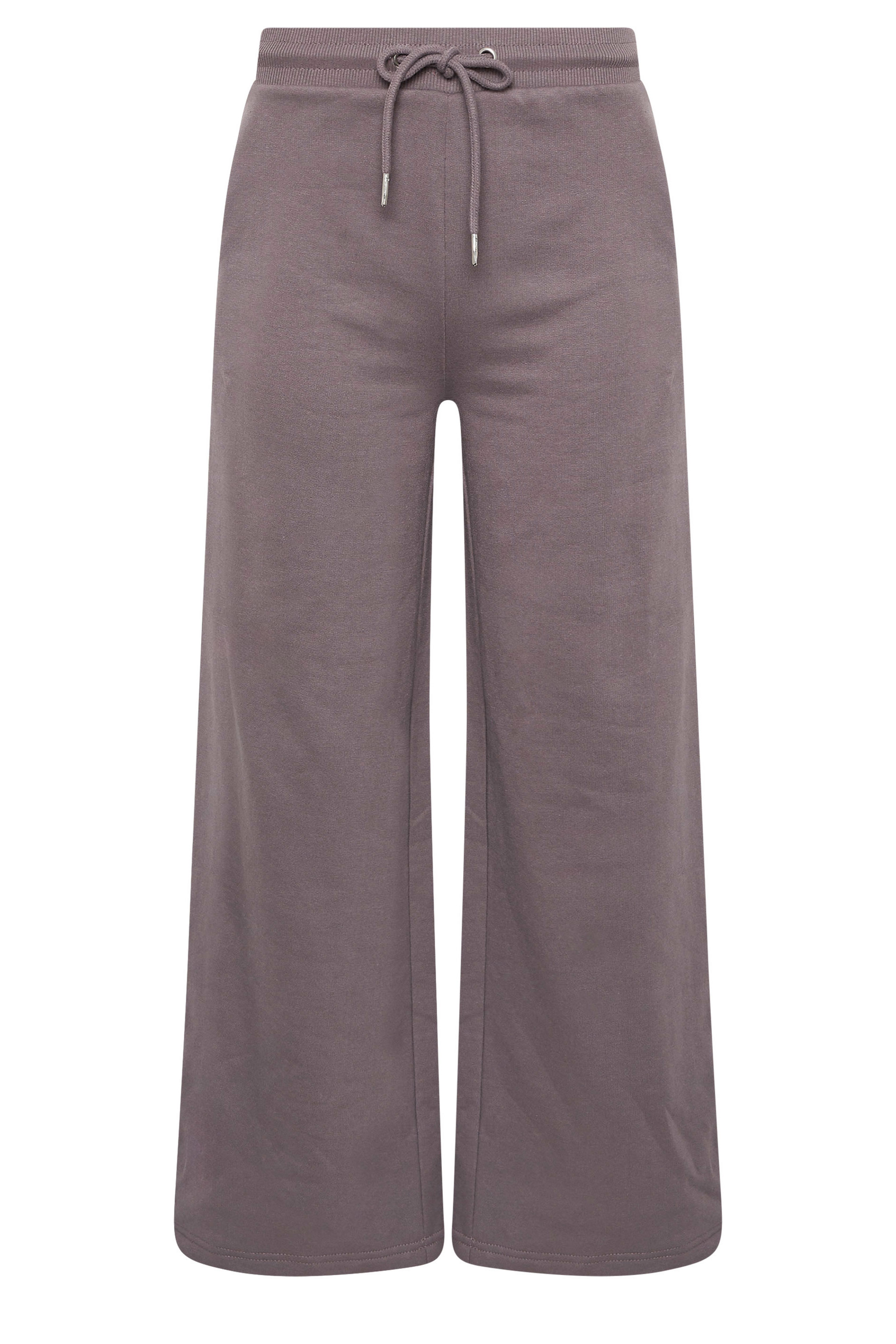 PixieGirl Petite Women's Plum Purple Side Stripe Wide Leg Joggers | PixieGirl 6
