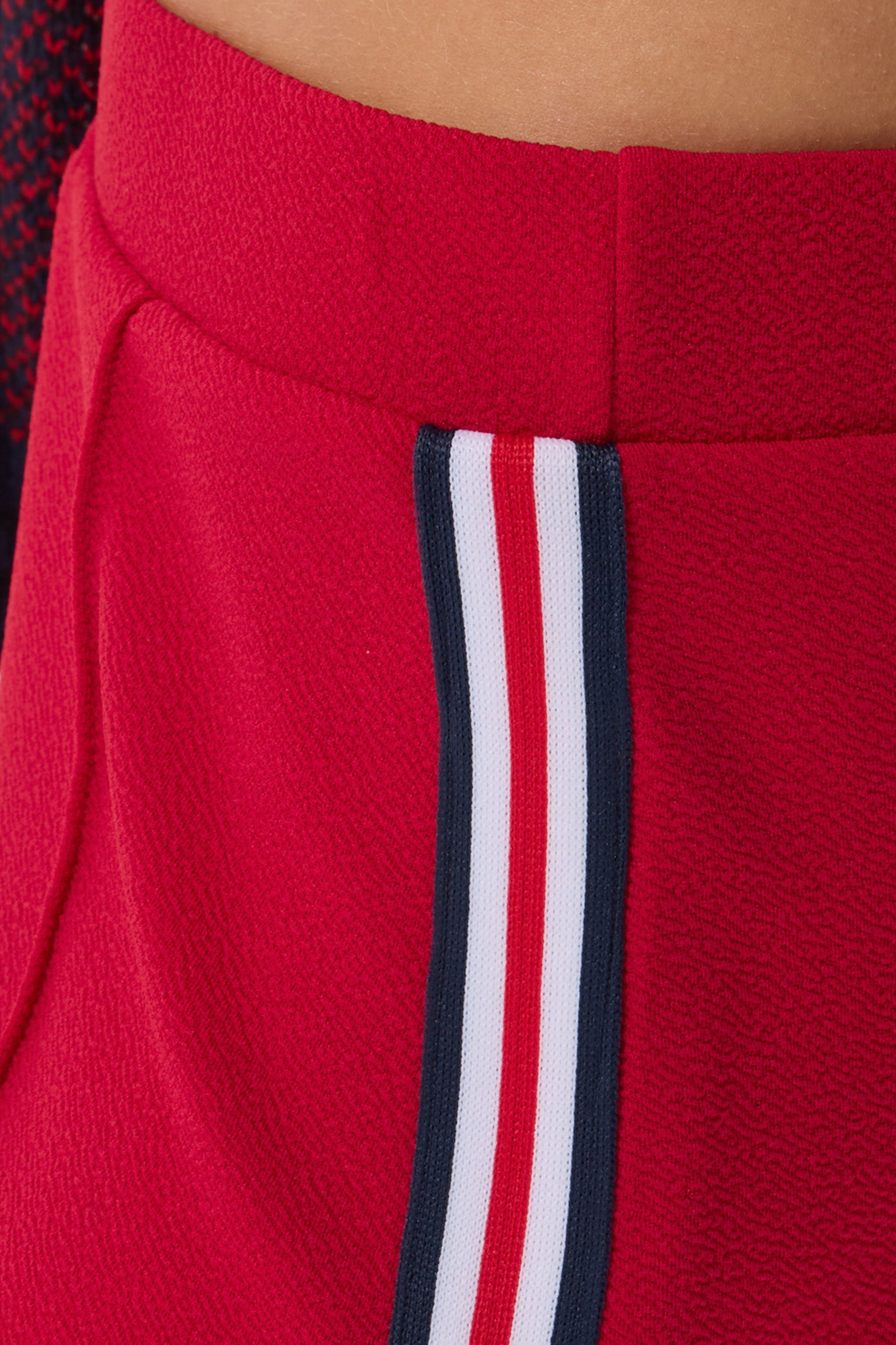 PixieGirl Petite Women's Red Side Stripe Trousers | PixieGirl 4