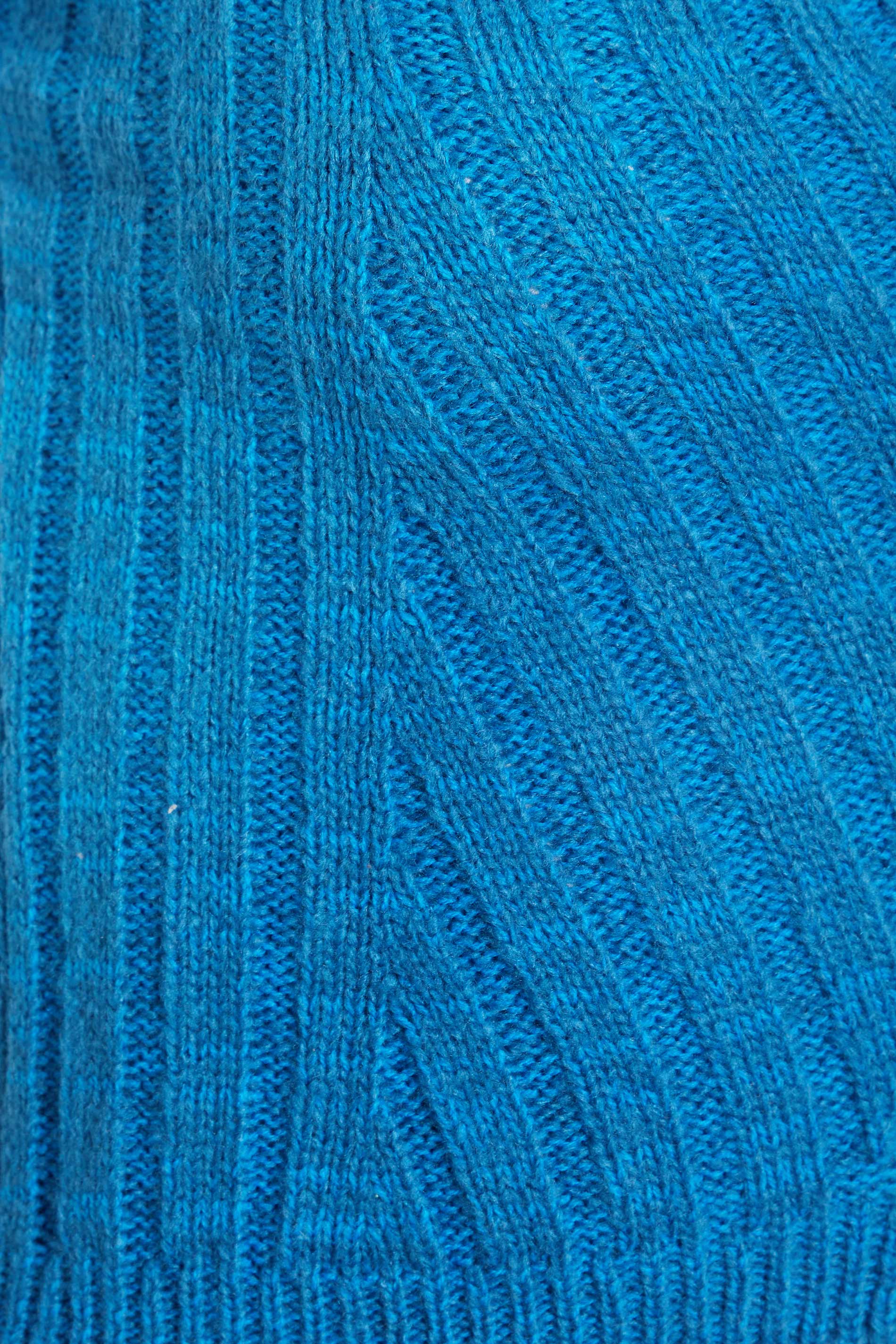 Petite Blue V-Neck Ribbed Knitted Vest Top | PixieGirl 5