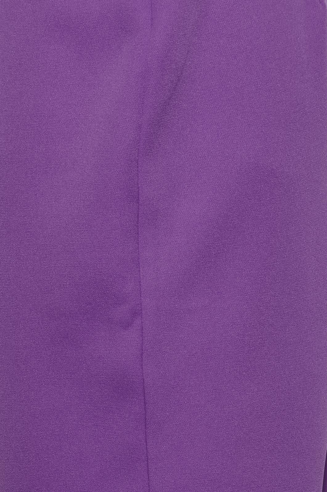 Petite Purple Scuba Slim Leg Trousers | PixieGirl 3