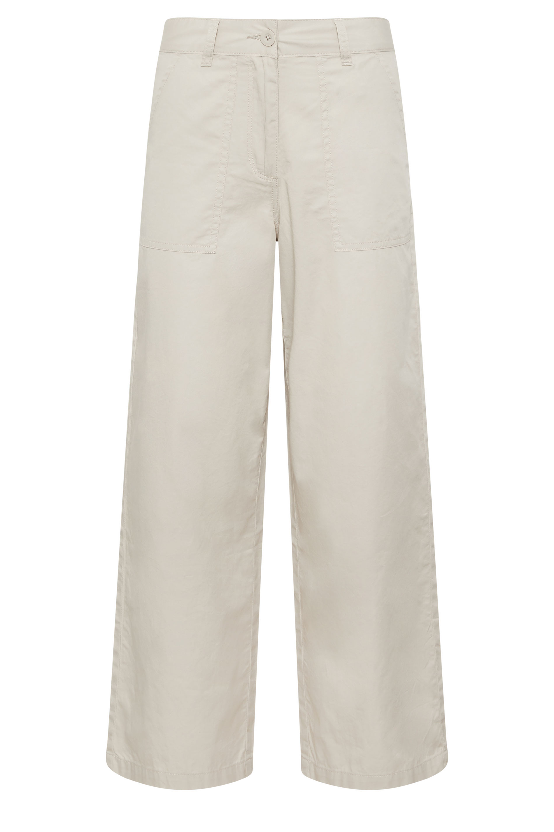 M&Co Petite Natural Brown Wide Leg Cargo Trousers | M&Co 5