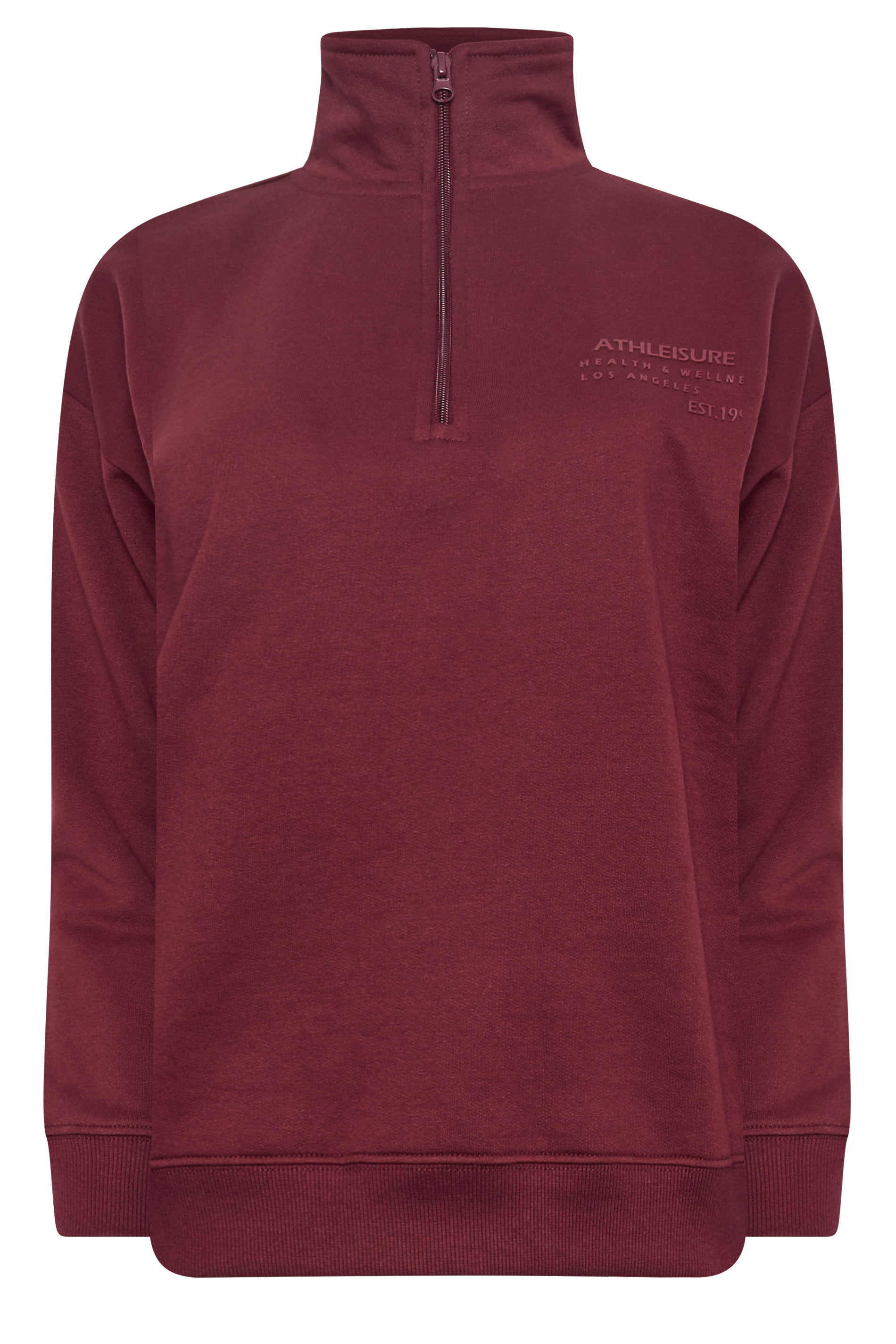 PixieGirl Petite Women's Burgundy Red High Neck Sweatshirt | PixieGirl 6