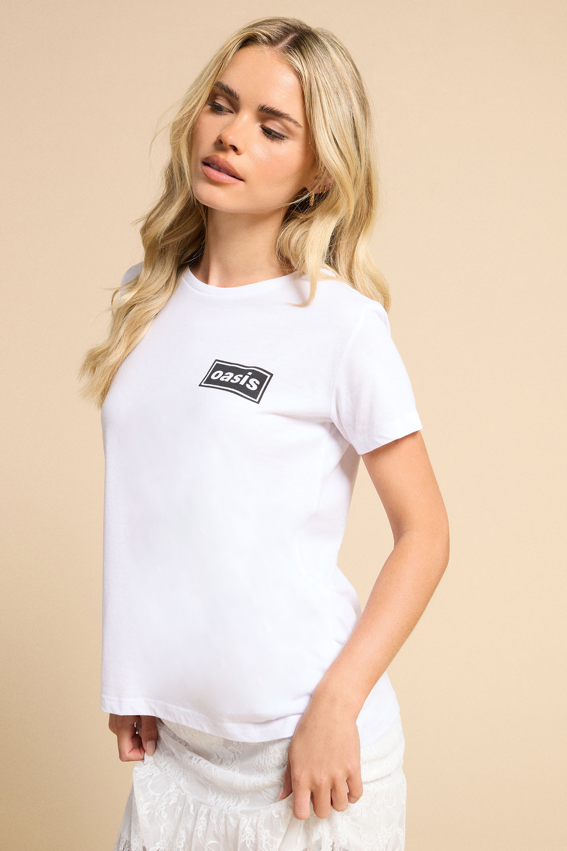 PixieGirl Petite Women's White 'Oasis' Graphic T-Shirt | PixieGirl 1