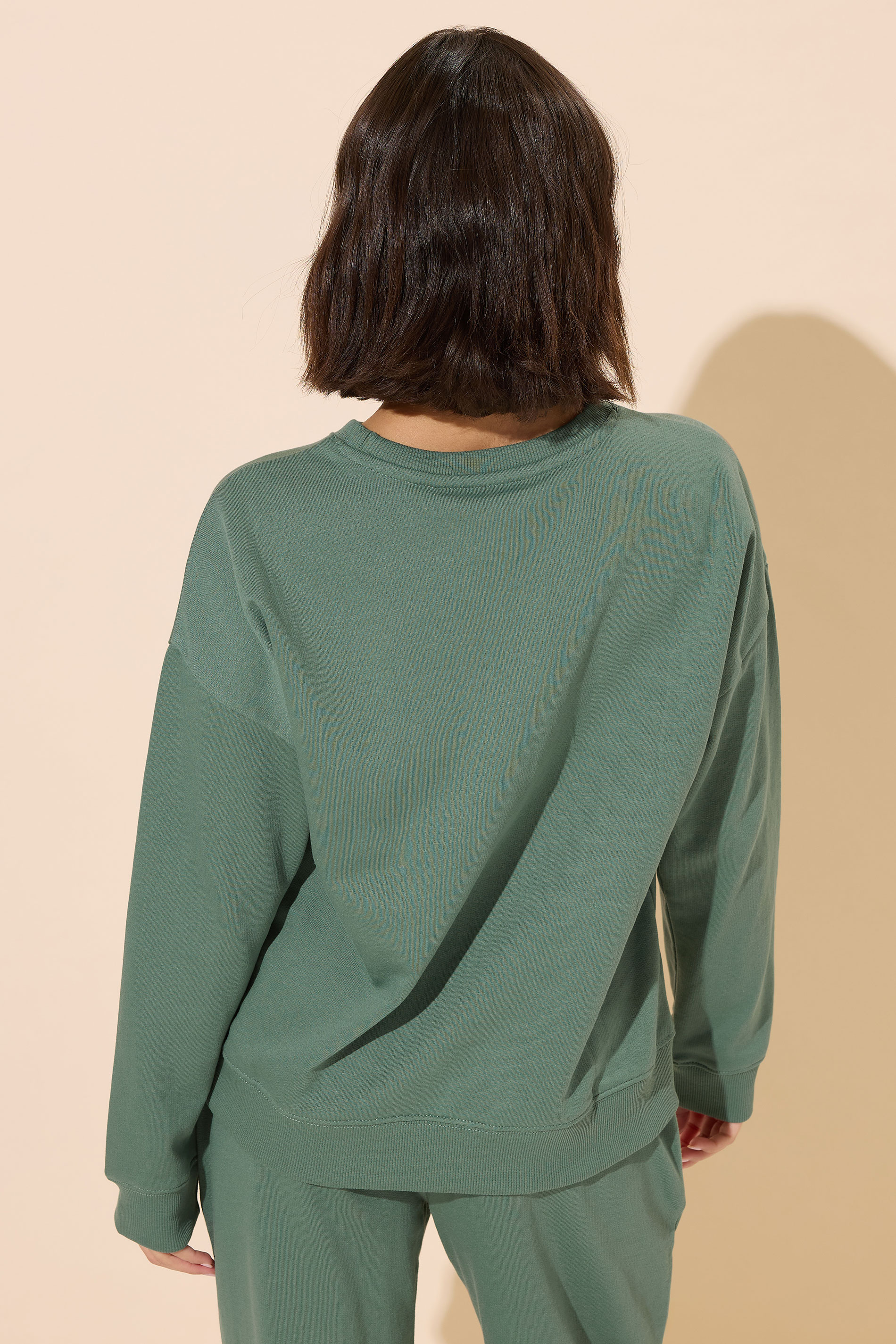 PixieGirl Petite Women's Green Long Sleeve Sweatshirt | PixieGirl 4