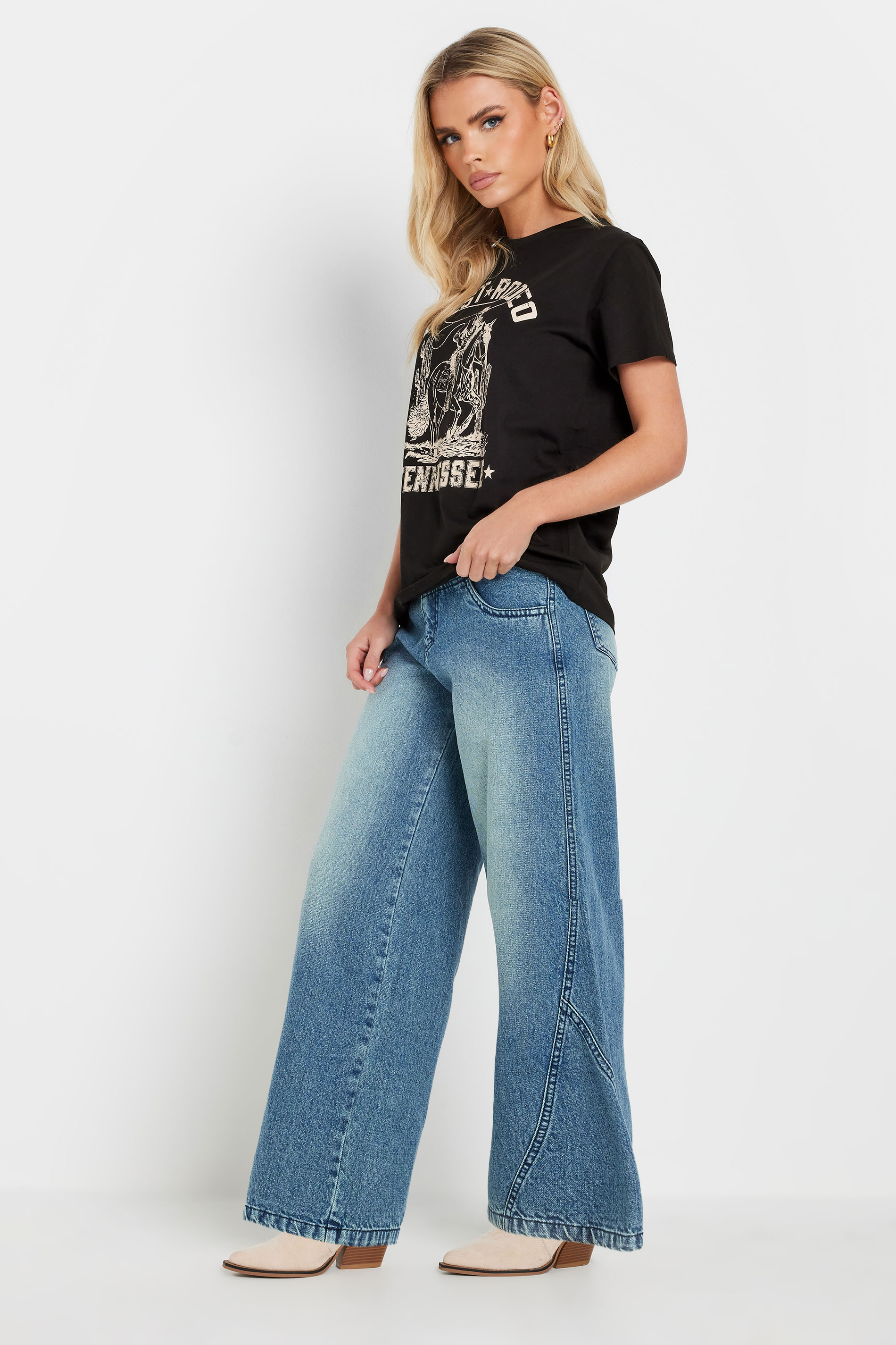 PixieGirl Petite Women's Black 'West Rodeo' Graphic T-Shirt | PixieGirl 3