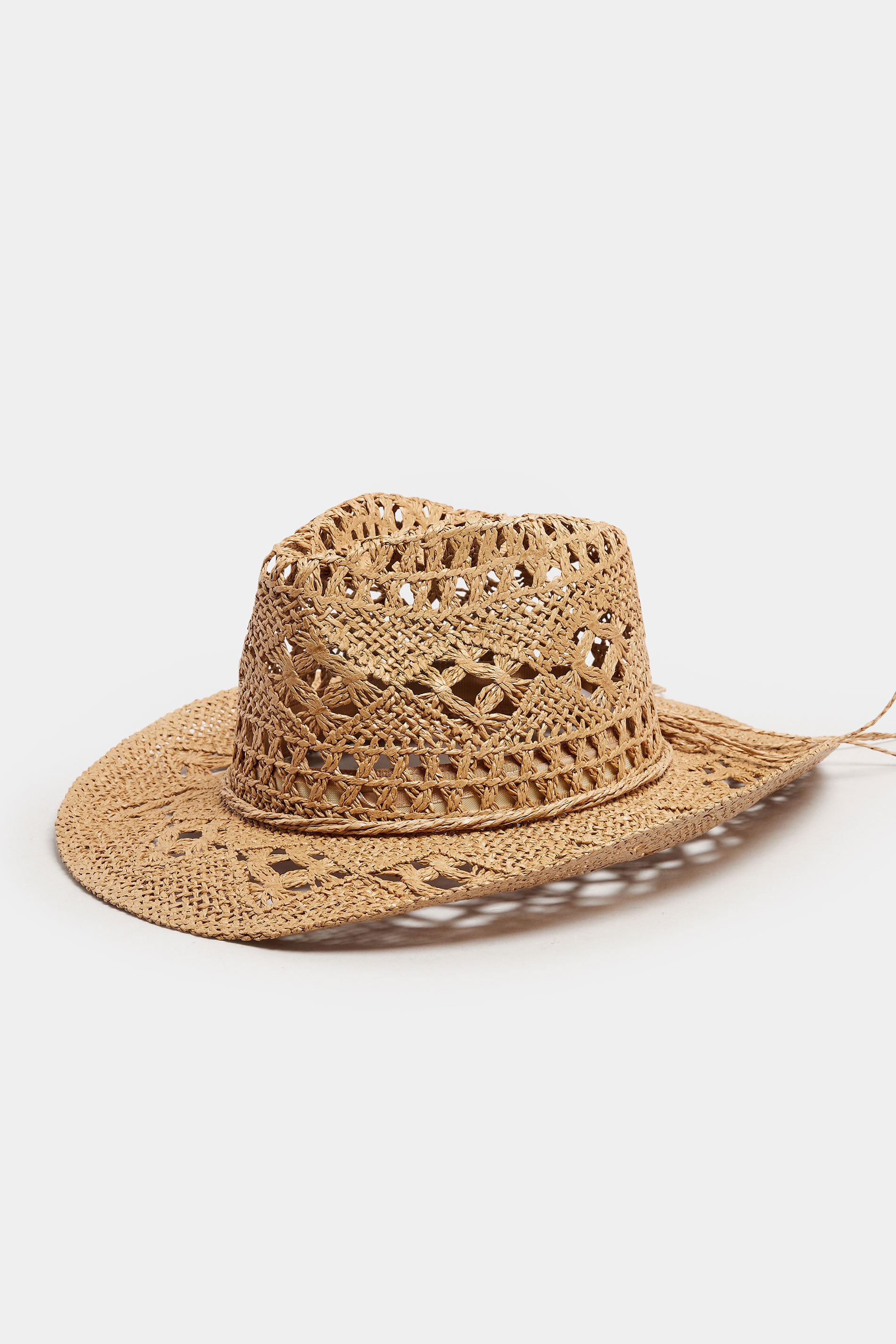 Brown Straw Cowboy Hat | Yours Clothing 2