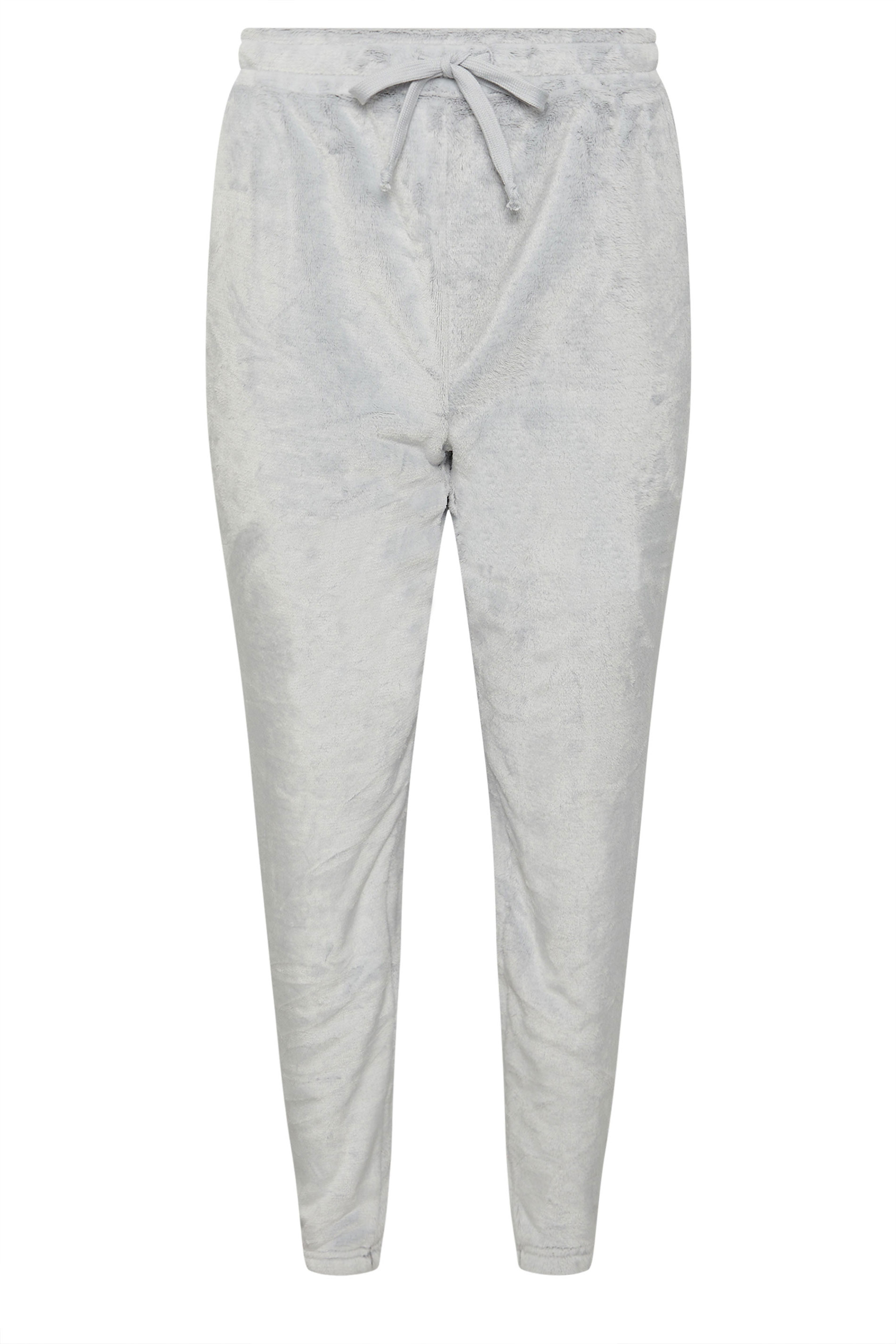 PixieGirl Petite Women's Grey Fleece Cuffed Pyjama Bottoms | PixieGirl 5