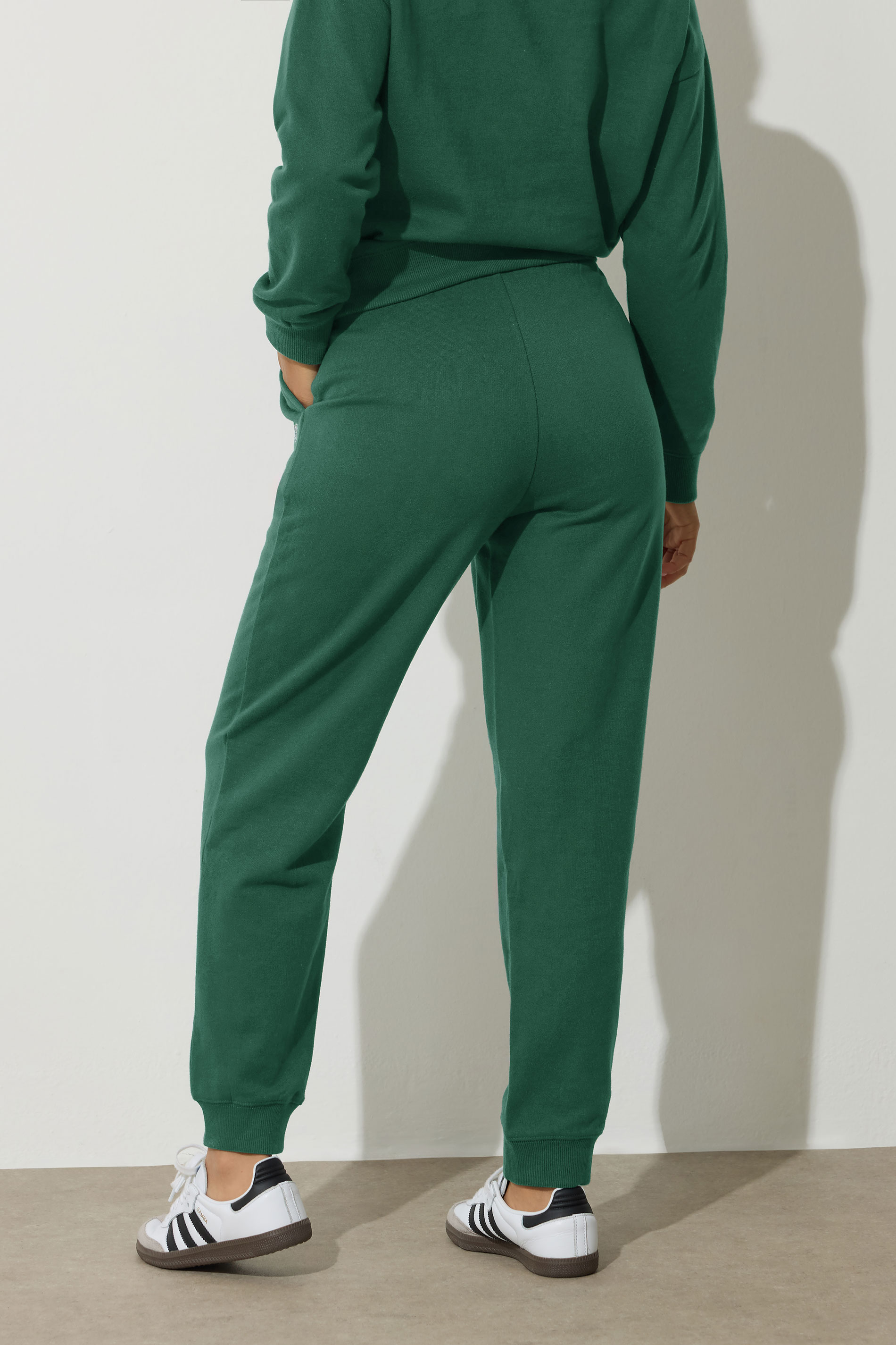 PixieGirl Petite Women's Green St Moritz Slogan Jogger | PixieGirl 3