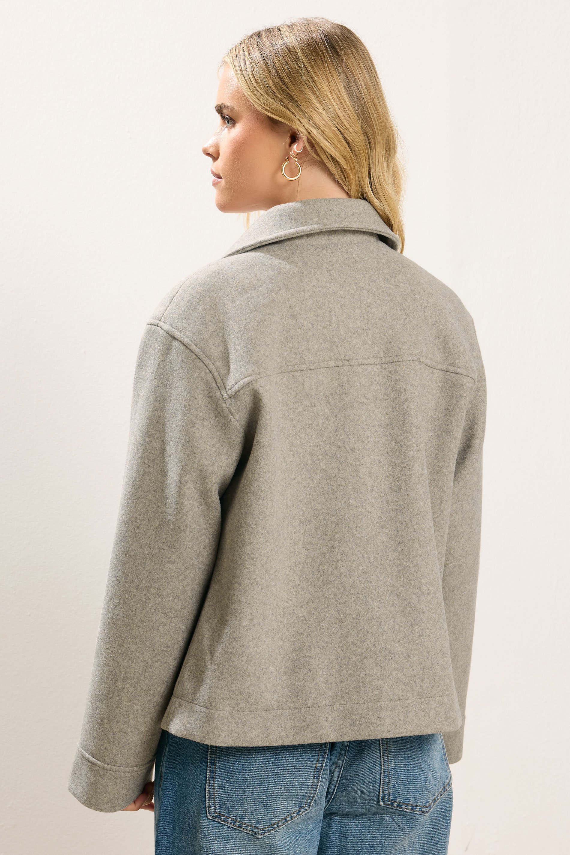 PixieGirl Petite Women's Natural Brown Brushed Jacket | PixieGirl 3